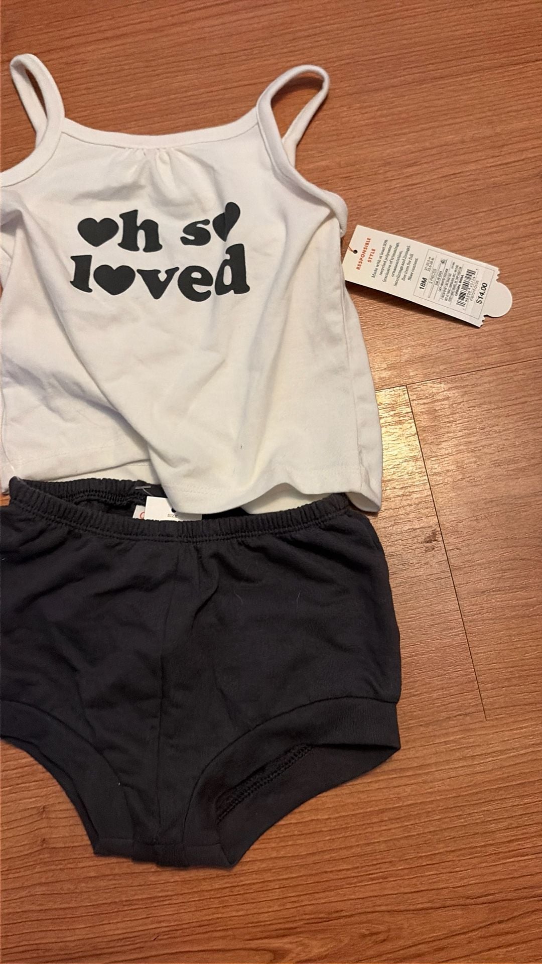 Cat & Jack Oh So Loved 2-Piece Outfit Size 18M 4