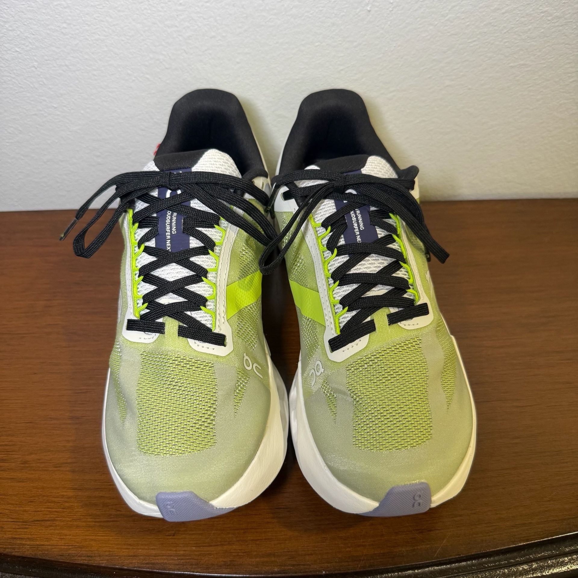 On Running Cloudsurfer Next Women US 7 Chartreuse White Sneakers 3