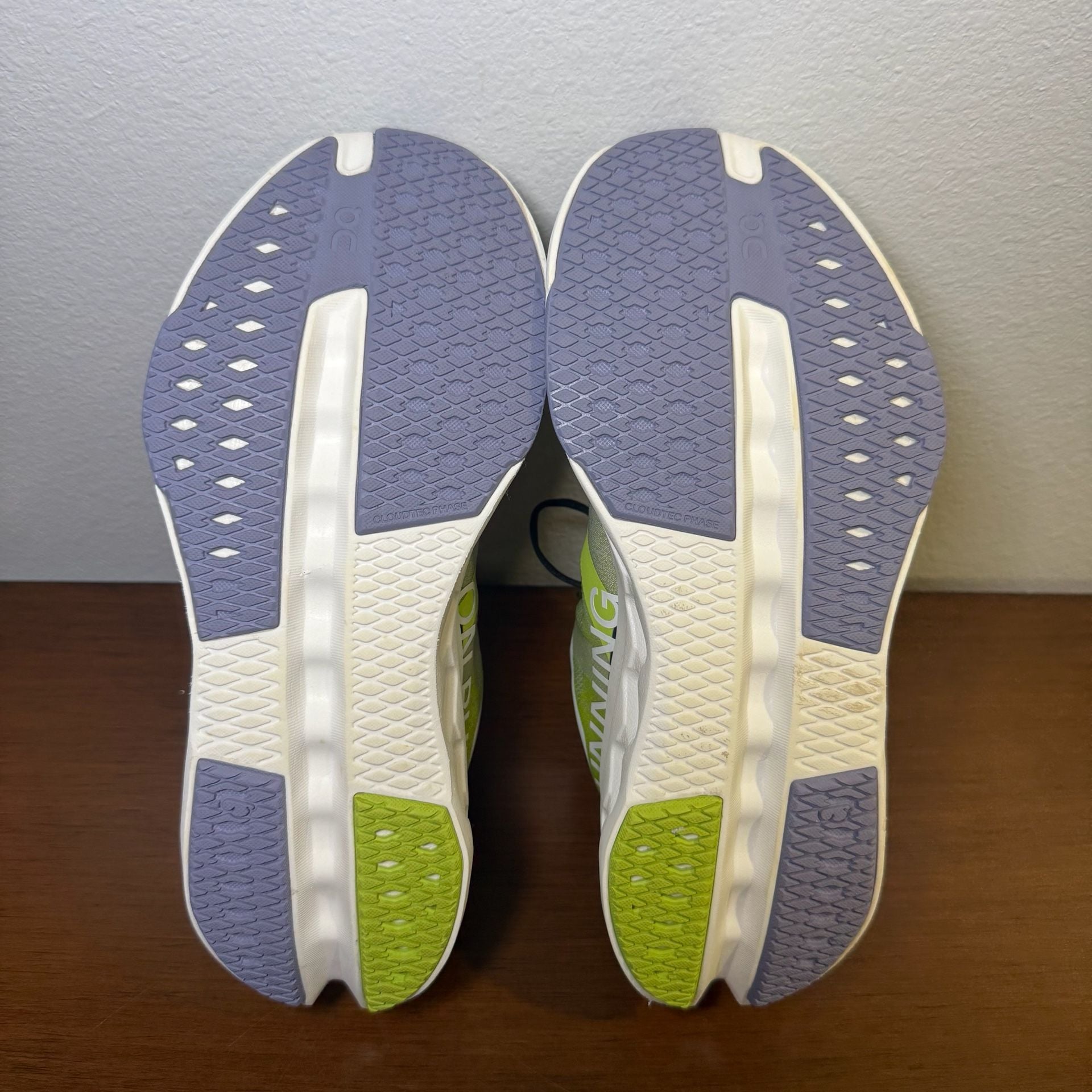 On Running Cloudsurfer Next Women US 7 Chartreuse White Sneakers 7