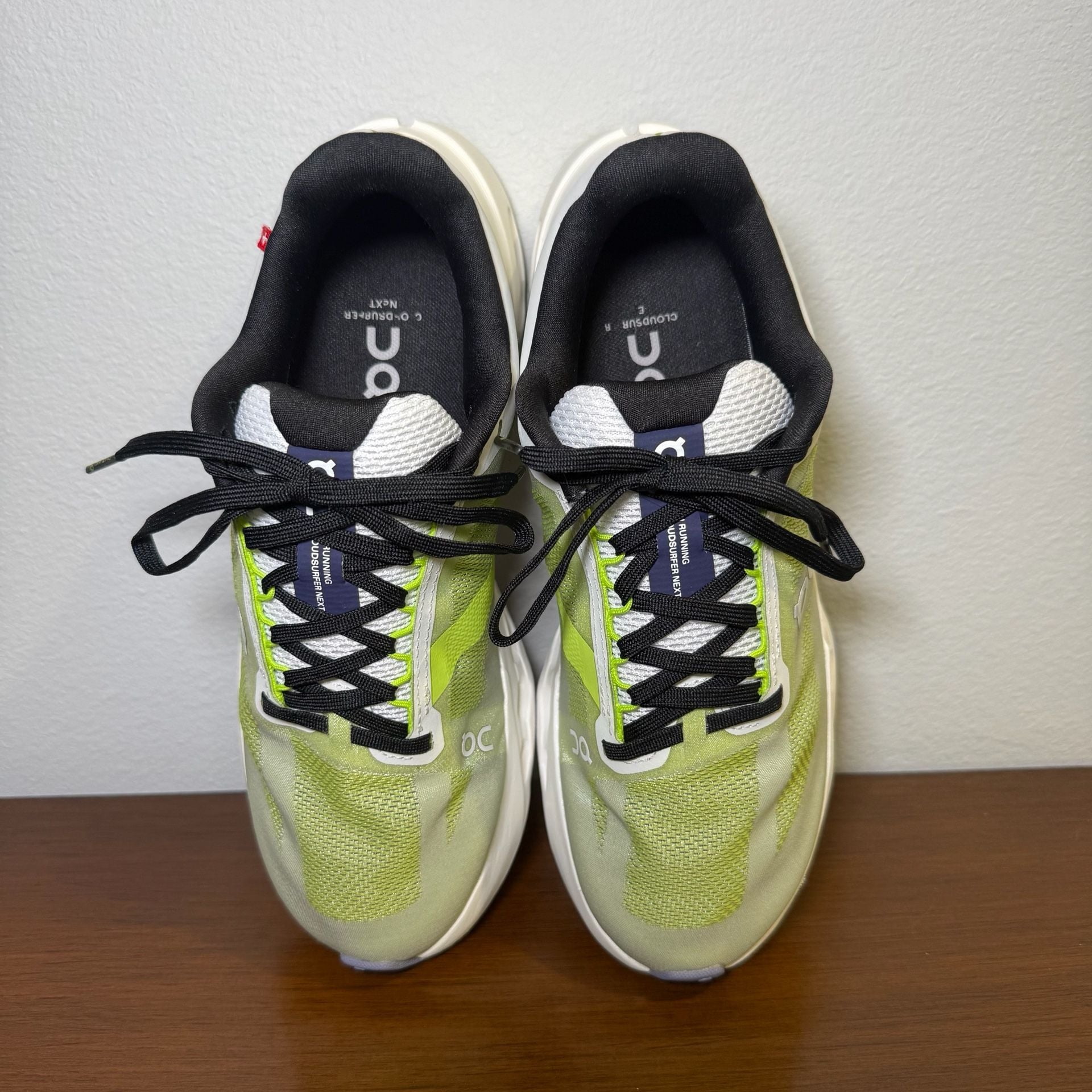 On Running Cloudsurfer Next Women US 7 Chartreuse White Sneakers 9