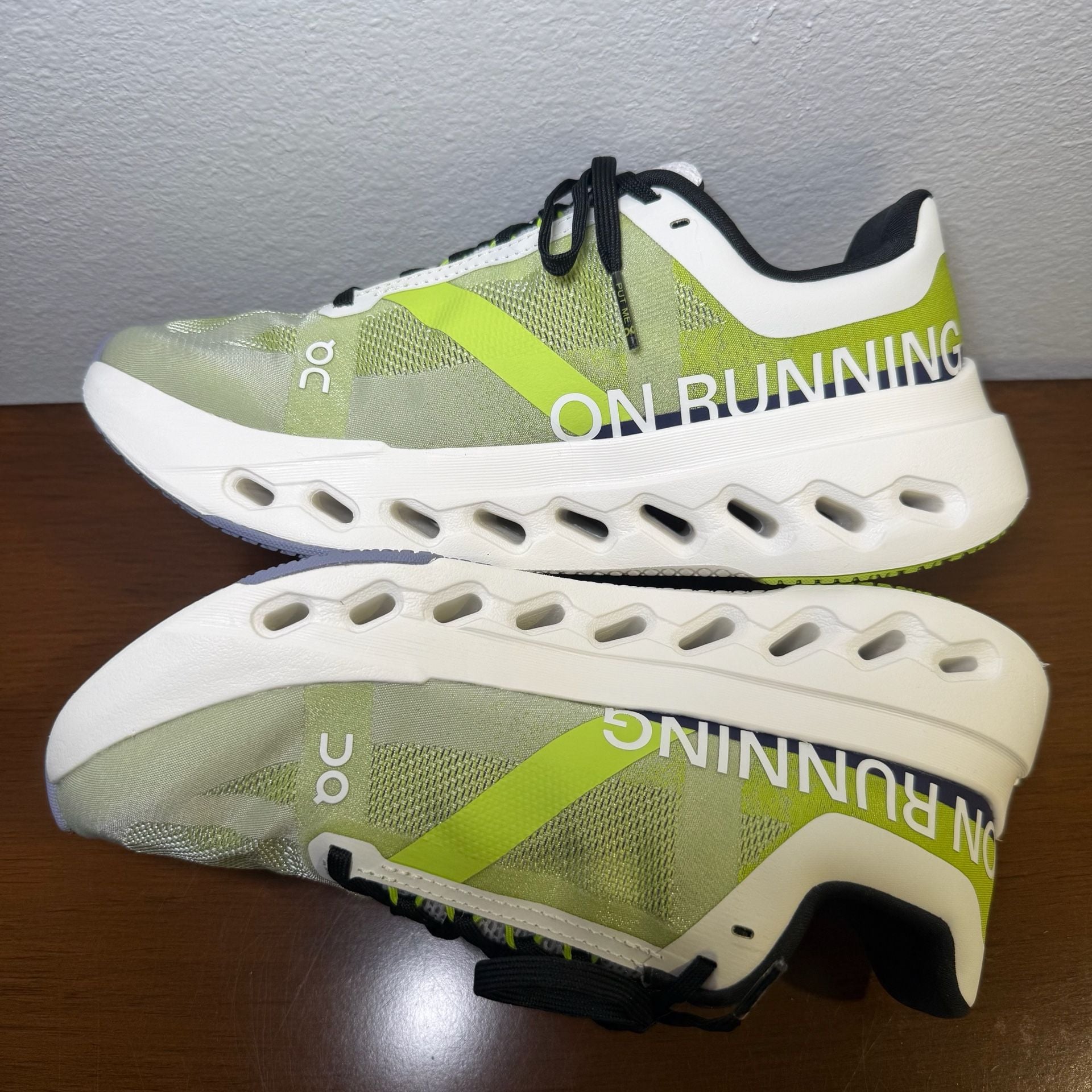 On Running Cloudsurfer Next Women US 7 Chartreuse White Sneakers 11