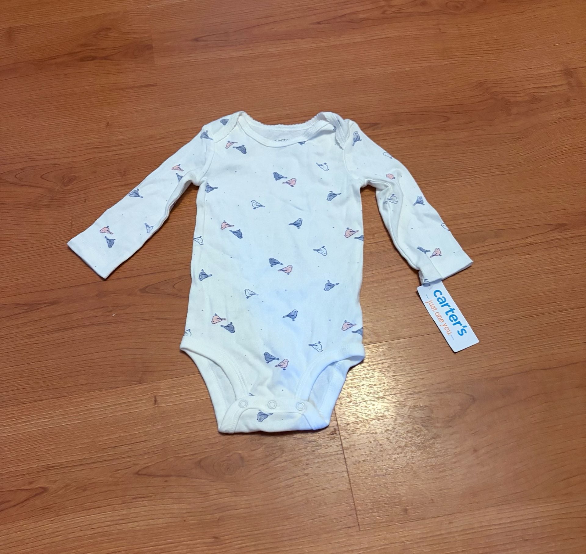 Carter's Just One You Bodysuit Size 9m Bird Print 3