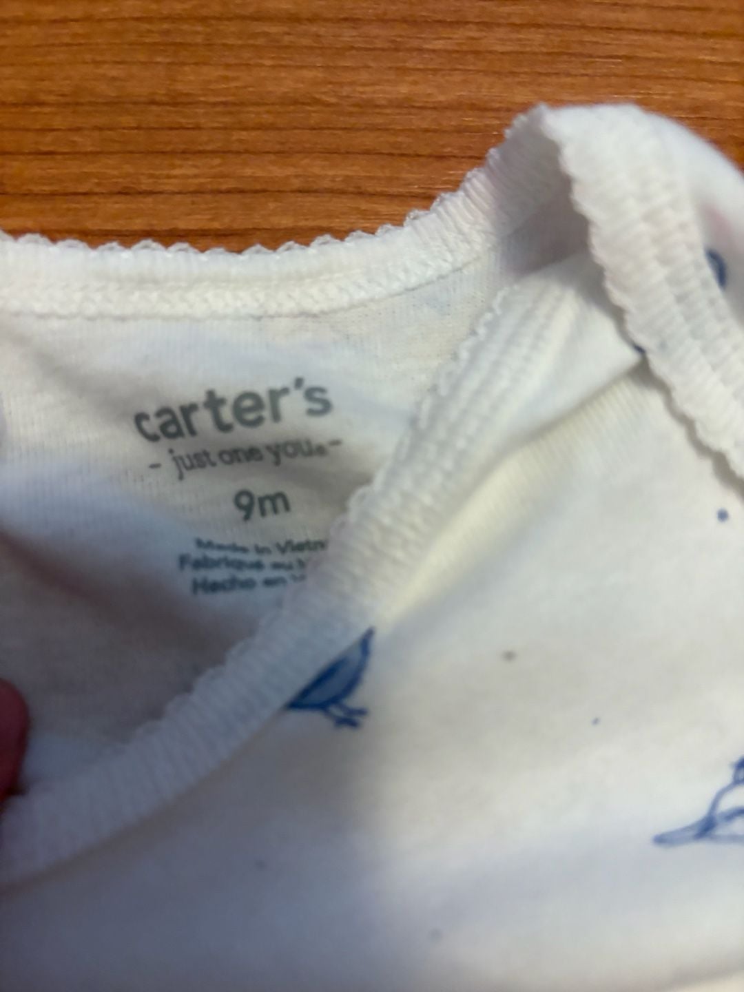 Carter's Just One You Bodysuit Size 9m Bird Print 4
