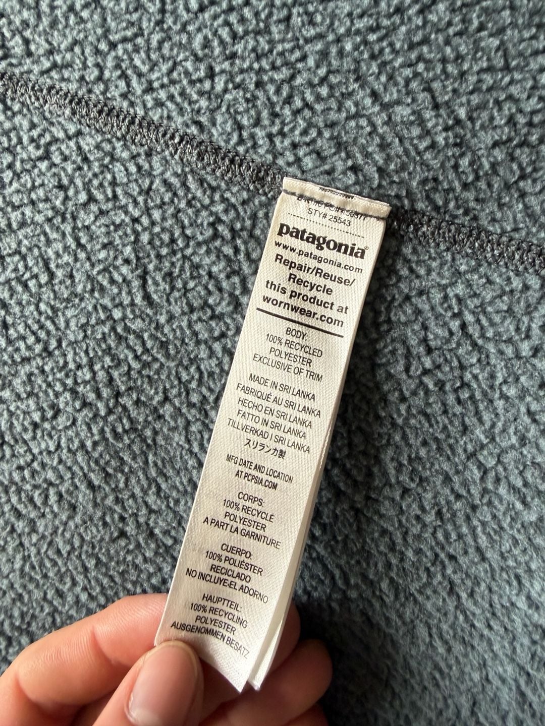 Patagonia Full Zip Fleece Jacket Gray 8