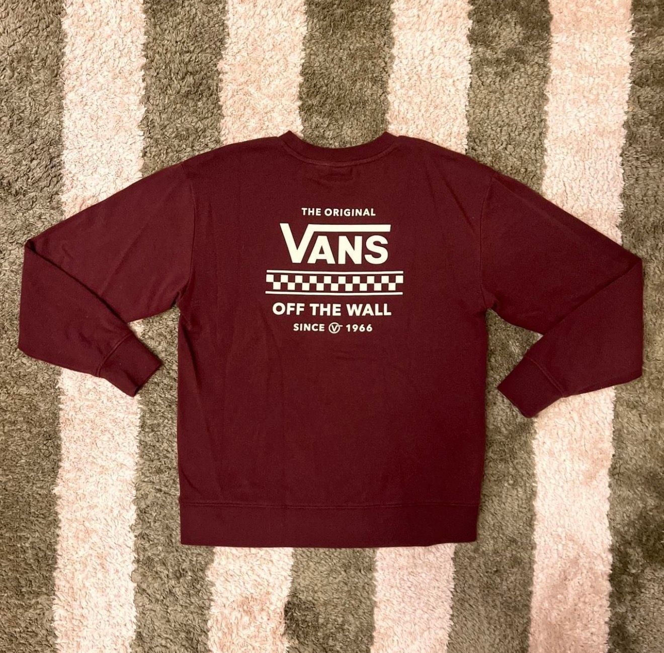 Vans Sweatshirt Burgundy Crewneck 3