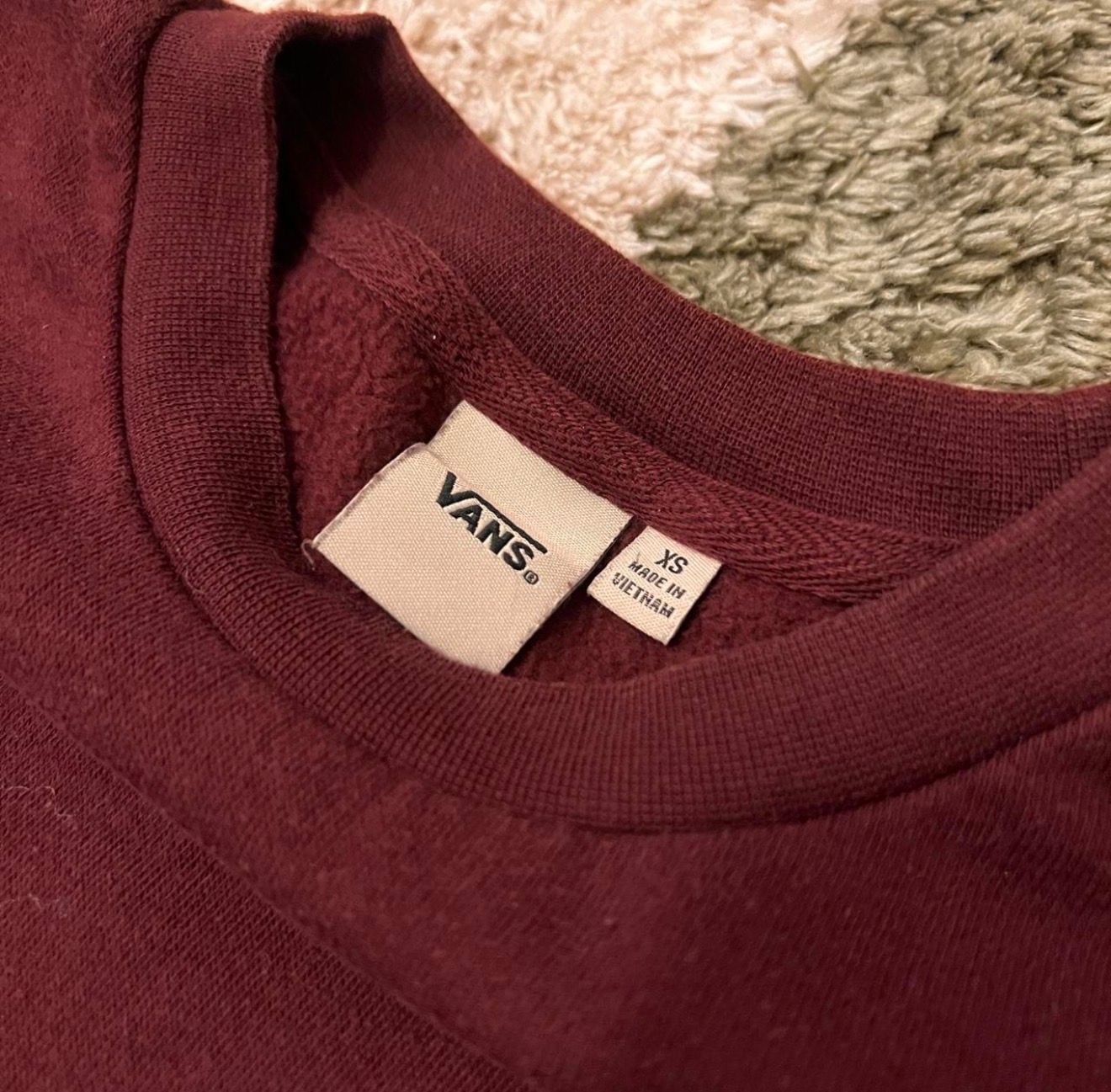 Vans Sweatshirt Burgundy Crewneck 4