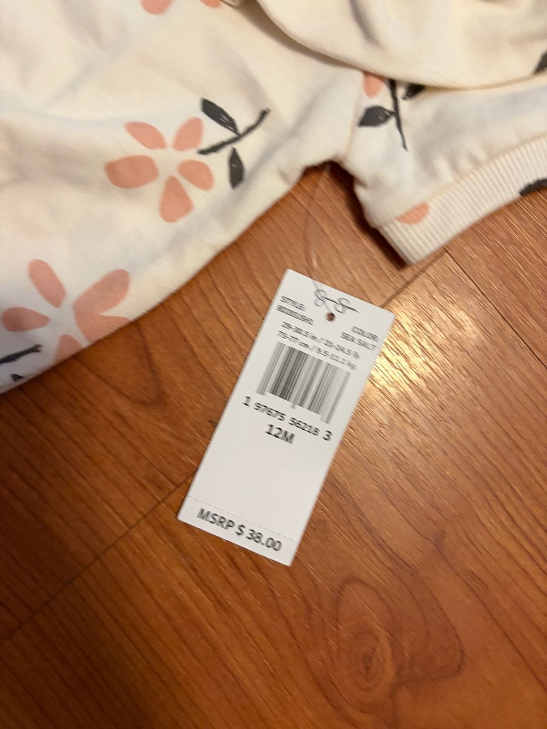 Jessica Simpson Baby Floral Ruffle Top Size 12M 6