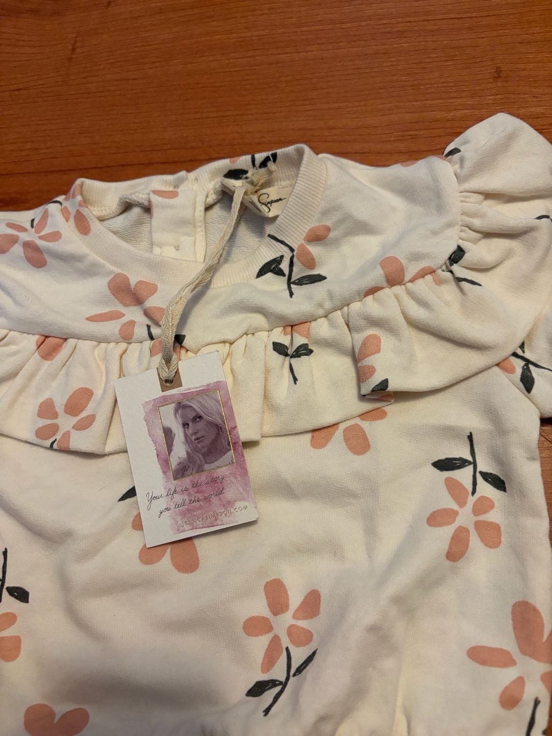 Jessica Simpson Baby Floral Ruffle Top Size 12M 7