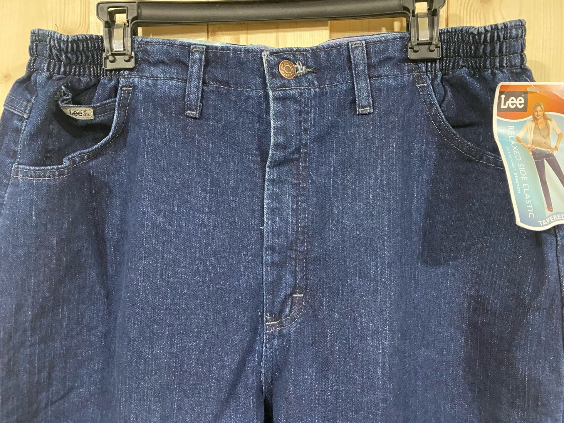 Lee Relaxed Fit Tapered Leg Jeans Size 18 Medium Blue Stretch 5
