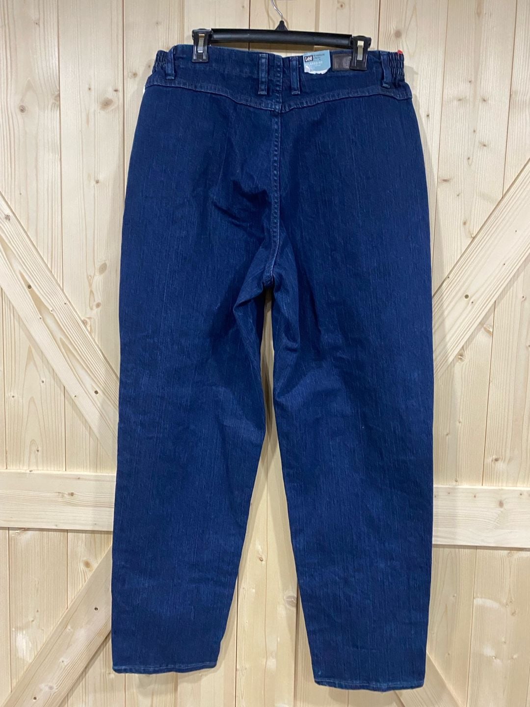 Lee Relaxed Fit Tapered Leg Jeans Size 18 Medium Blue Stretch 7