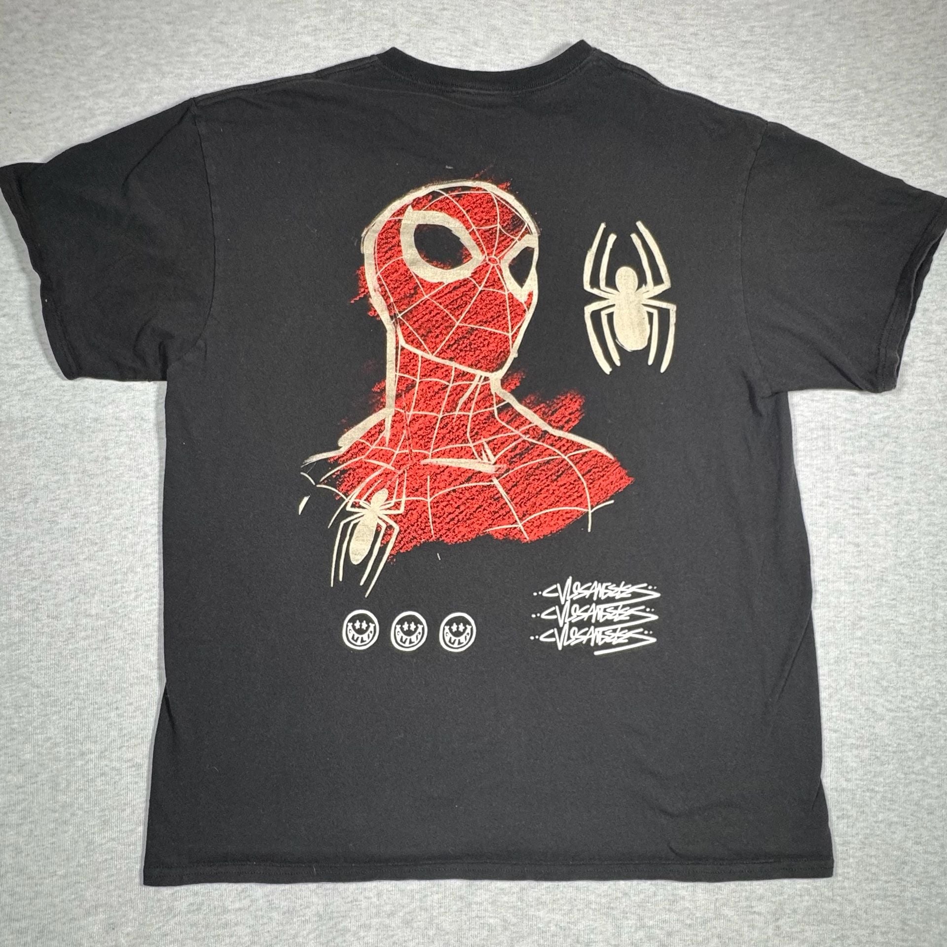 Marvel x VLONE Spider-Man T-Shirt Size XL Black Graphic Tee 1