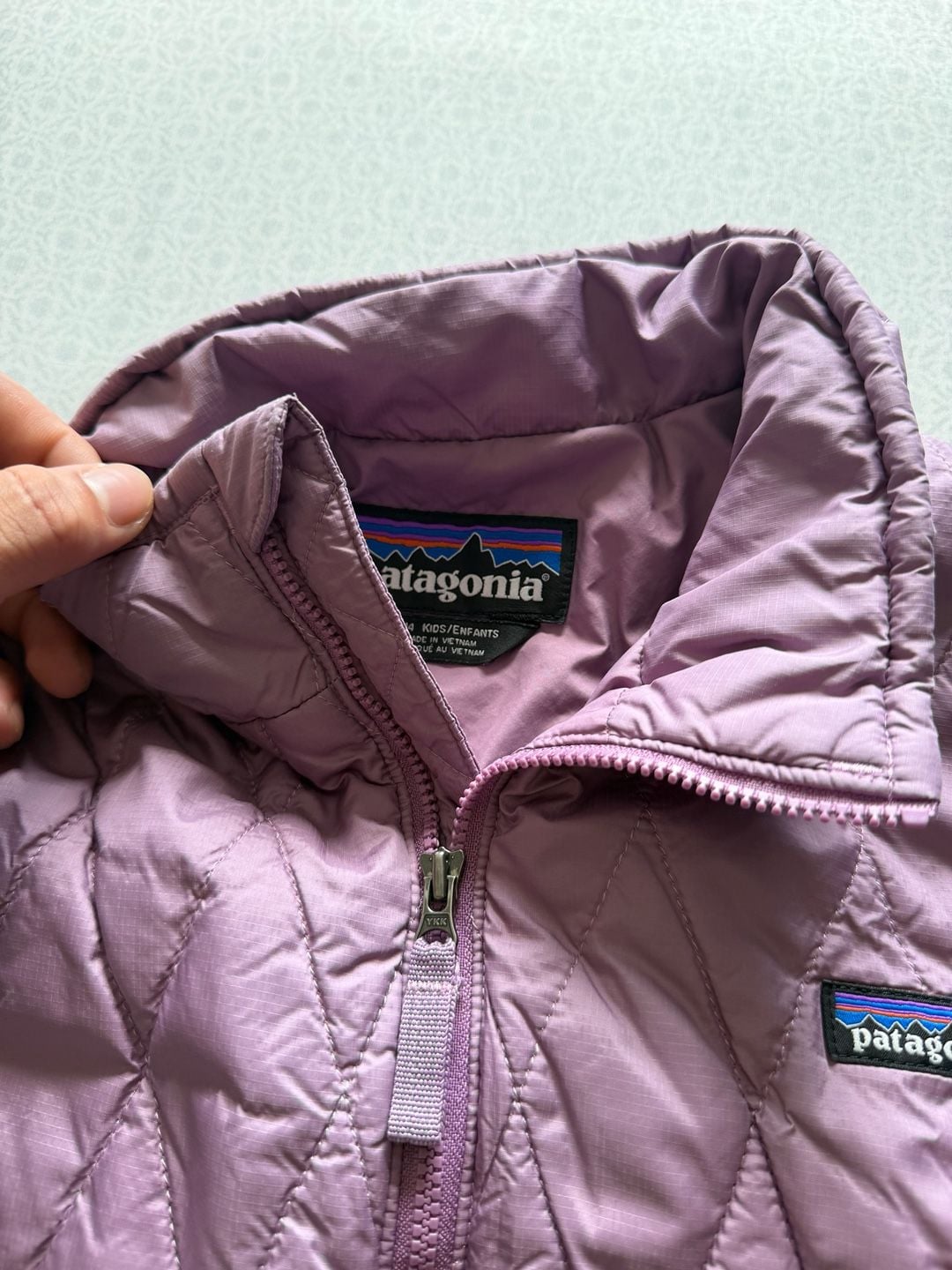 Kids Patagonia Nano Puff Jacket Purple 5