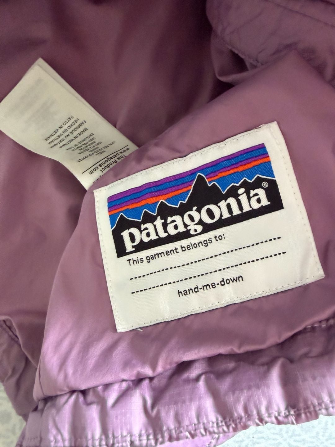 Kids Patagonia Nano Puff Jacket Purple 7