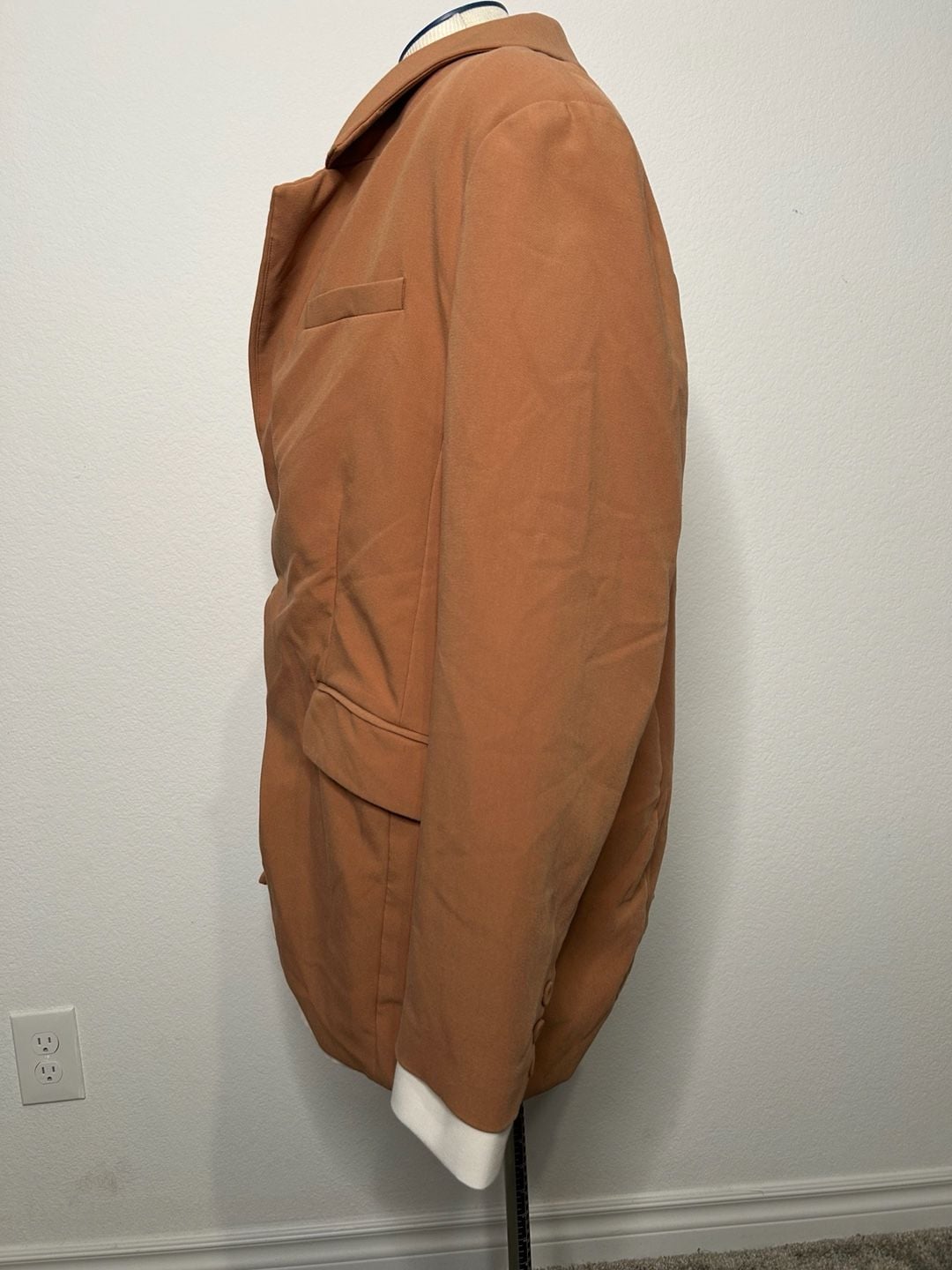 Favourite Daughter The Kelly Blazer Jacket Coat in Tan 4