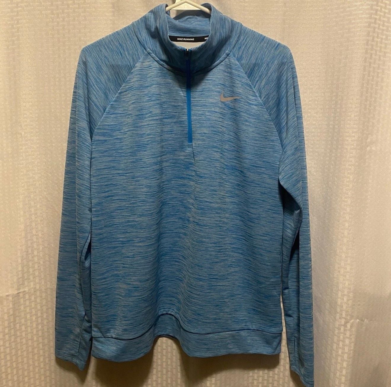 Nike Dri-FIT 1/2 Zip Pullover Size S Blue Running Shirt 3