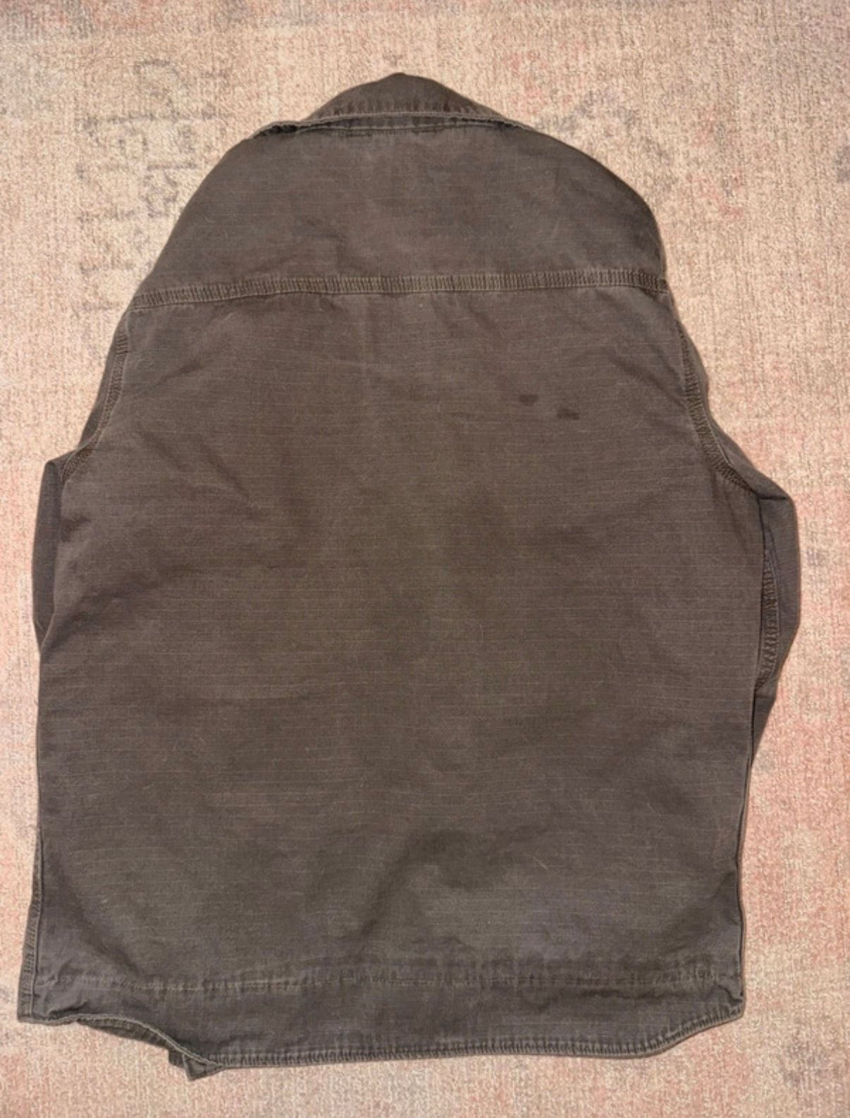 Carhartt Heated Jacket Size M Brown Ripstop Canvas Utility Coat 5