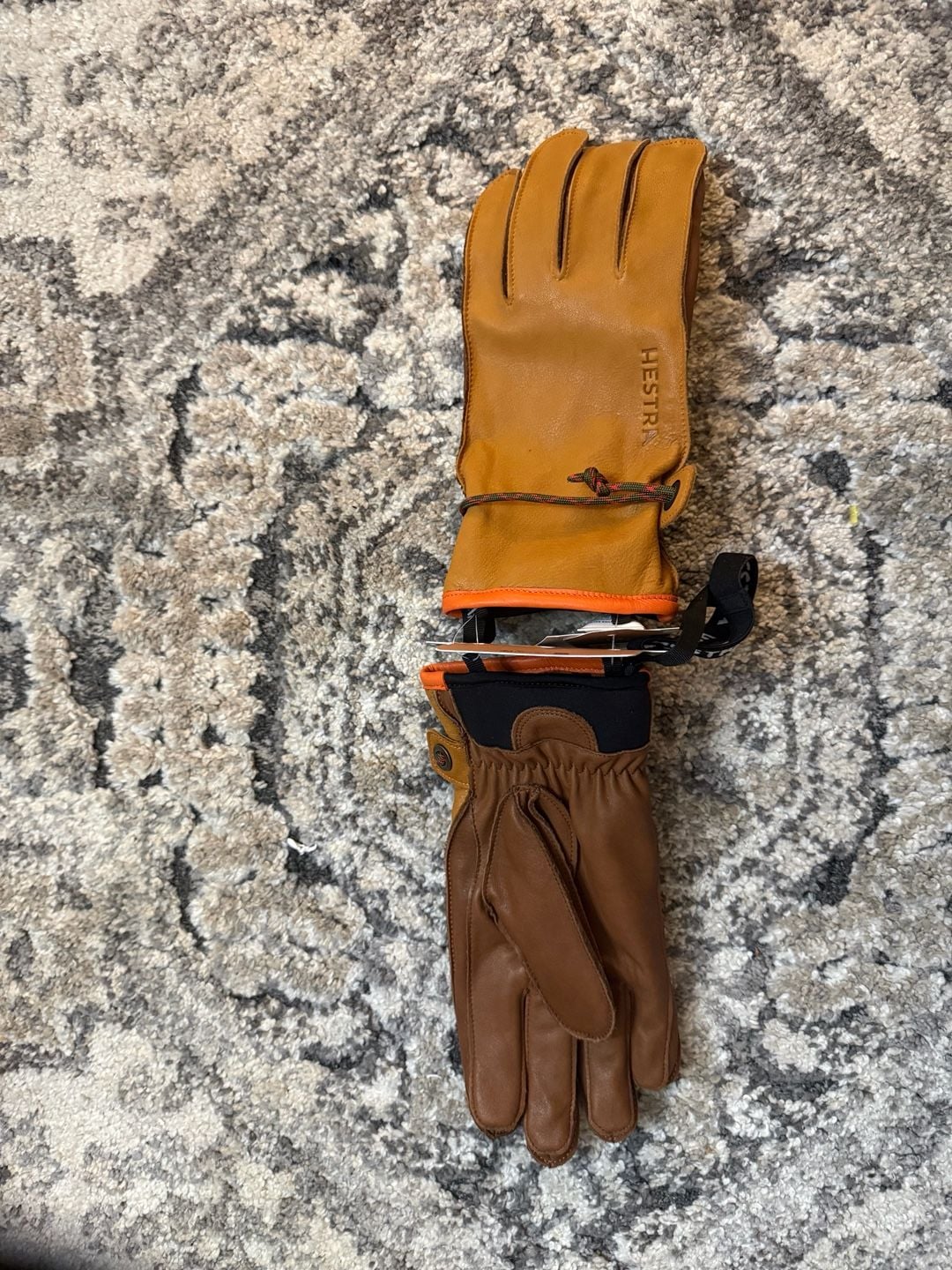 Hestra Leather Gloves Brown 1