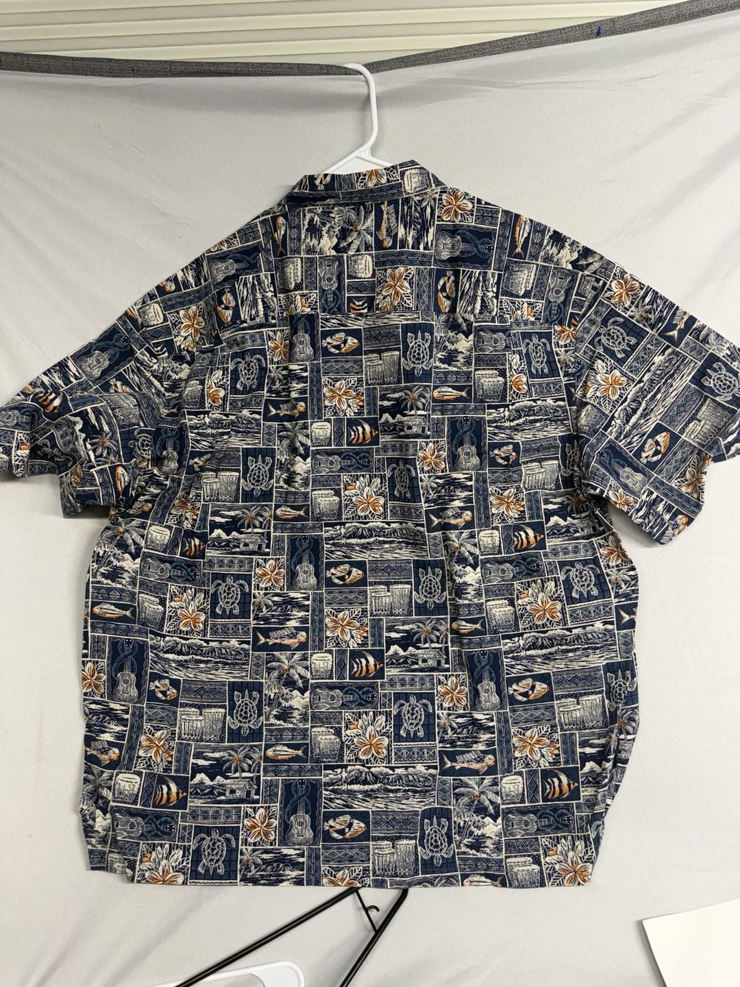 Pacific Legend Apparel Hawaiian Shirt Blue Tropical Print Made In Hawaii 4