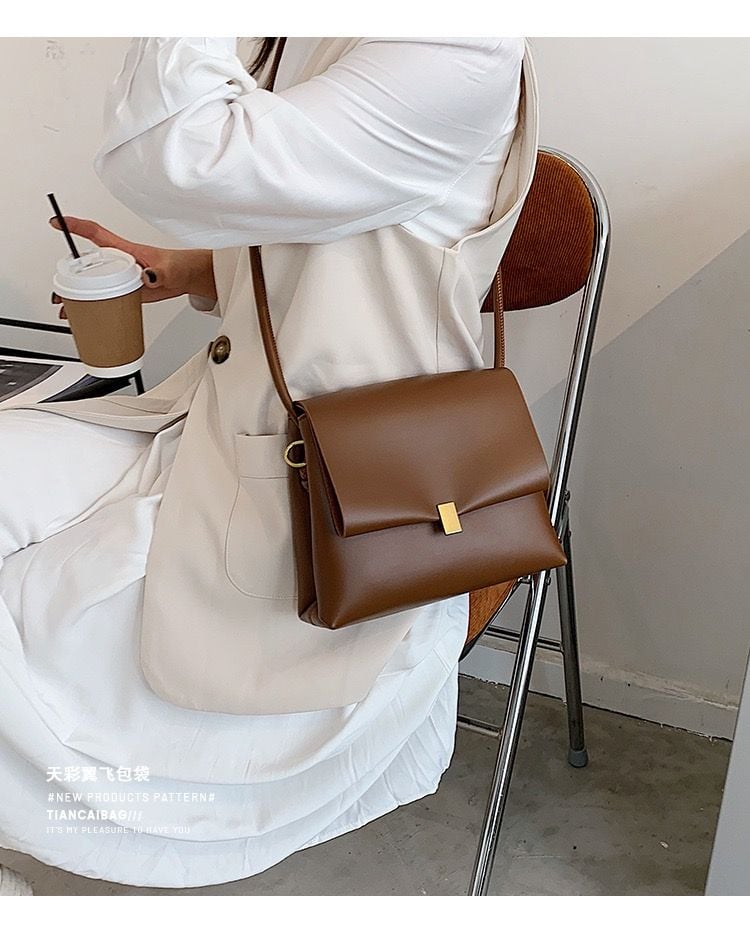 Tiancai Wing Flying Bag Crossbody White PU 12