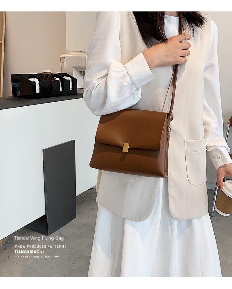 Tiancai Wing Flying Bag Crossbody White PU 17
