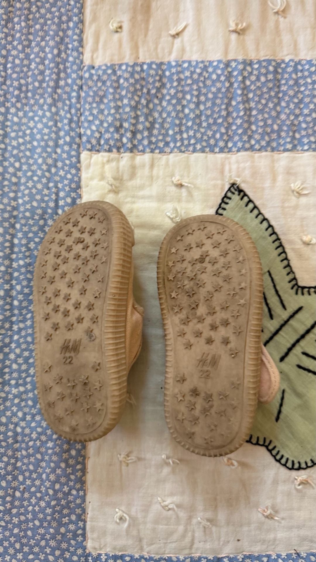 H&M Canvas T-Bar Shoes Size 22 Pink 4
