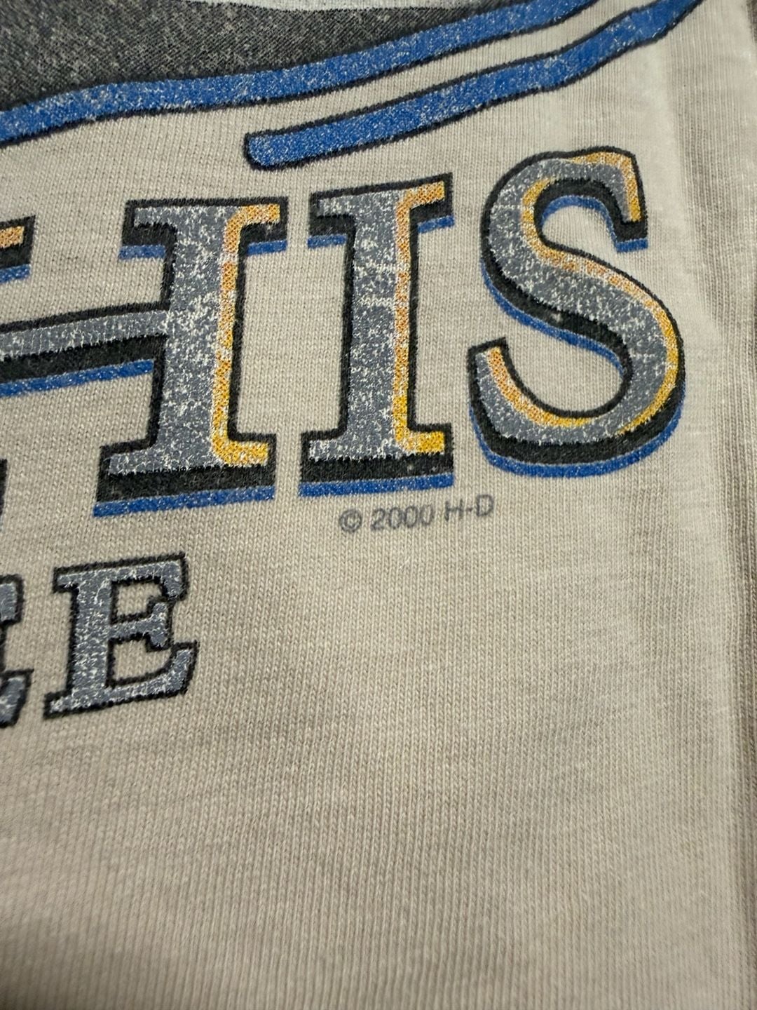 Harley Davidson Memphis T-Shirt Size XL Tan Legends Can't Stand Still 2000 8