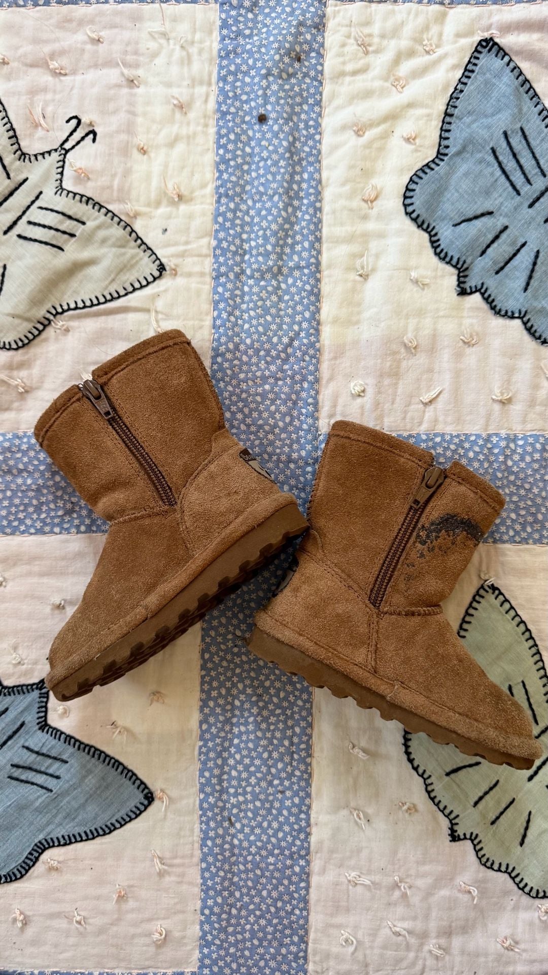 Bearpaw Emma Youth Brown Suede Boots 3