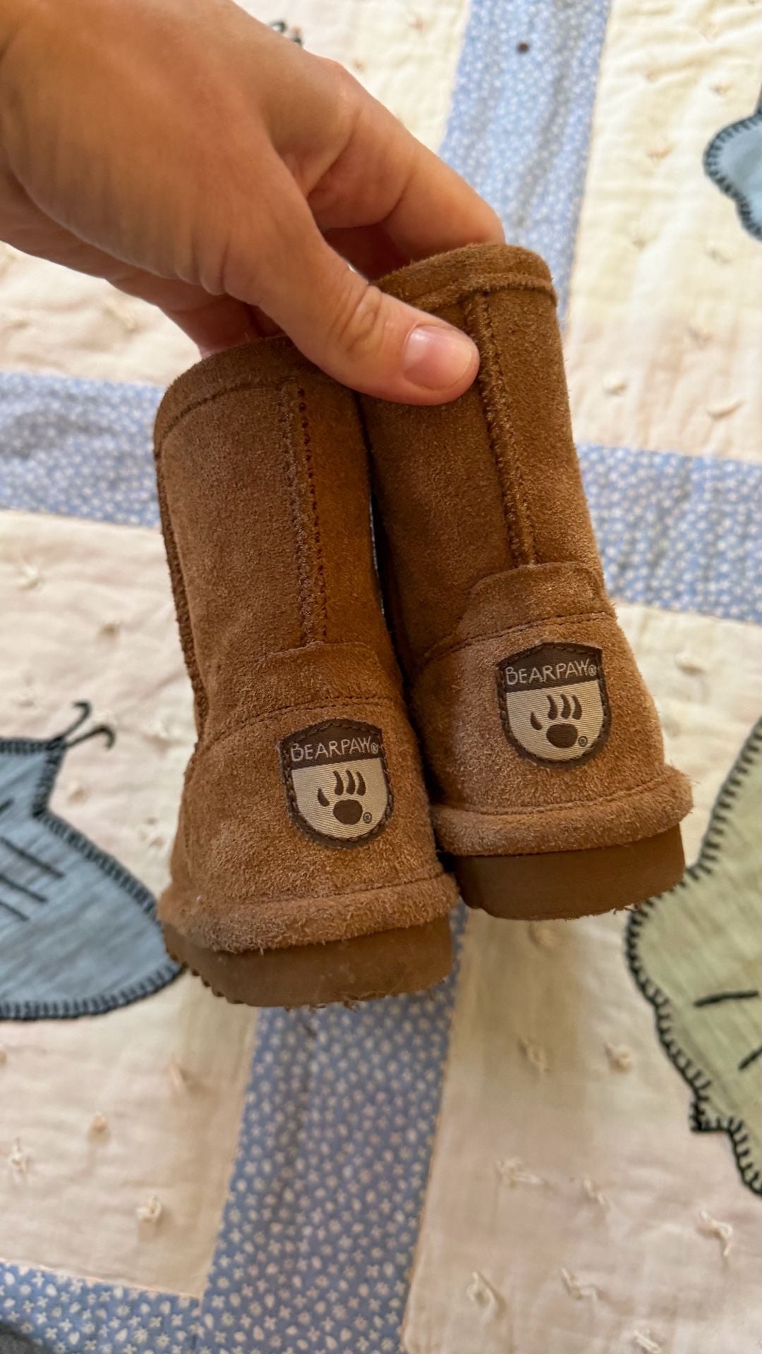 Bearpaw Emma Youth Brown Suede Boots 5