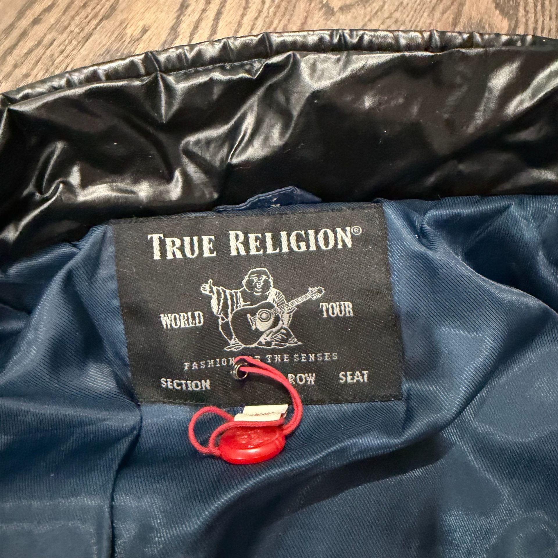 True Religion Puffer Jacket Blue Black 4
