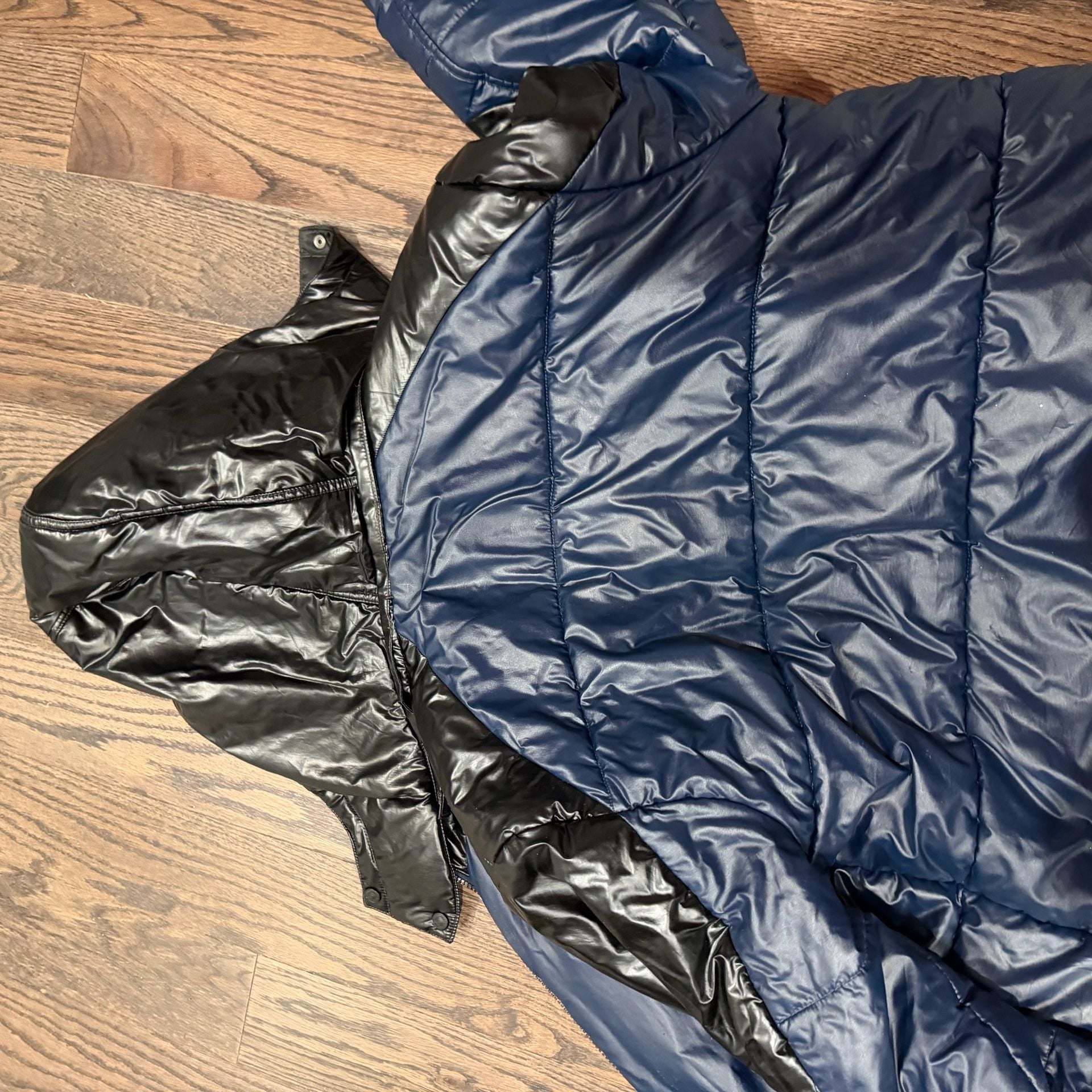 True Religion Puffer Jacket Blue Black 5