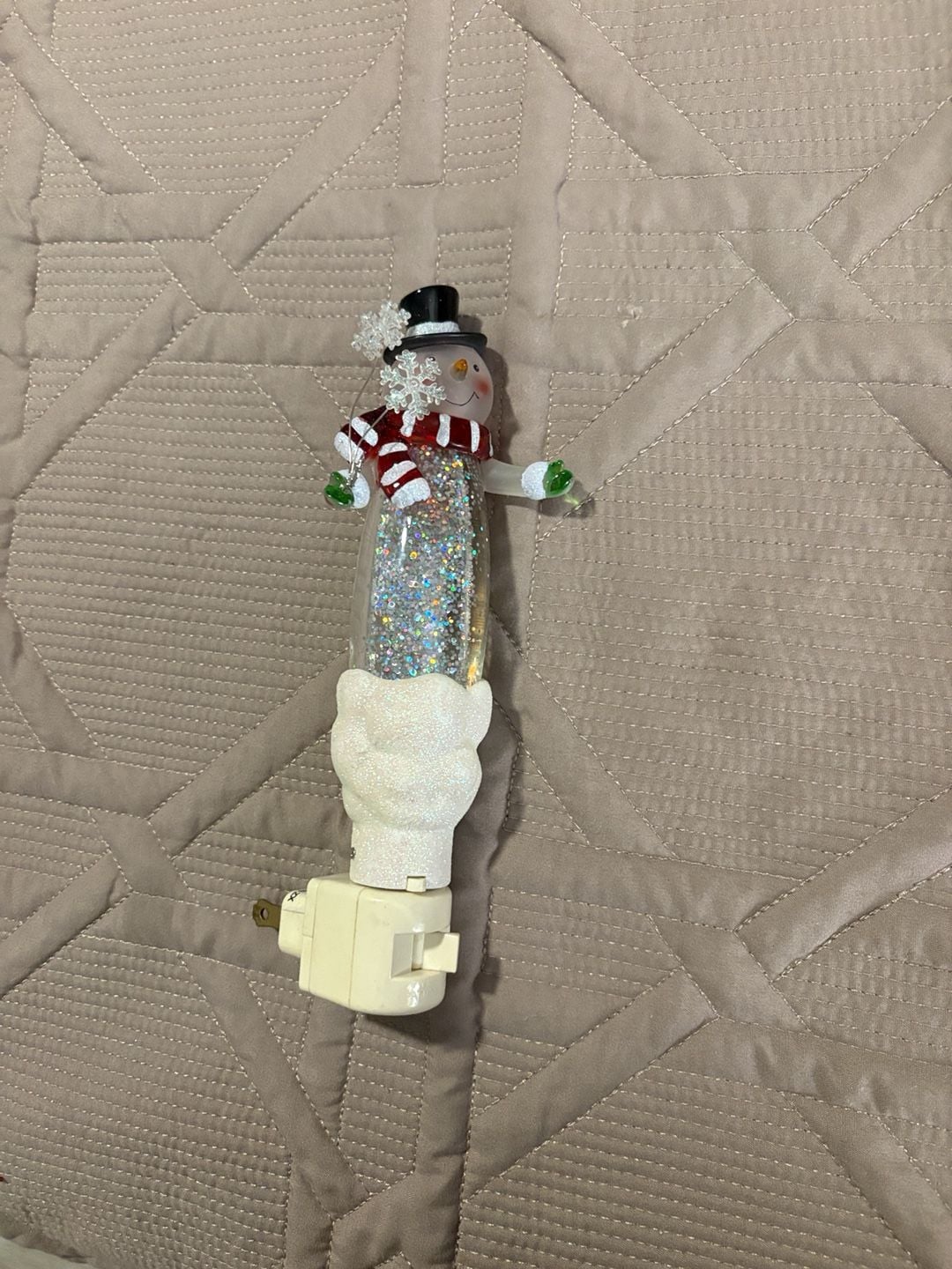 Bath & Body Works Snowman Glitter Globe Nightlight Plug-In 2