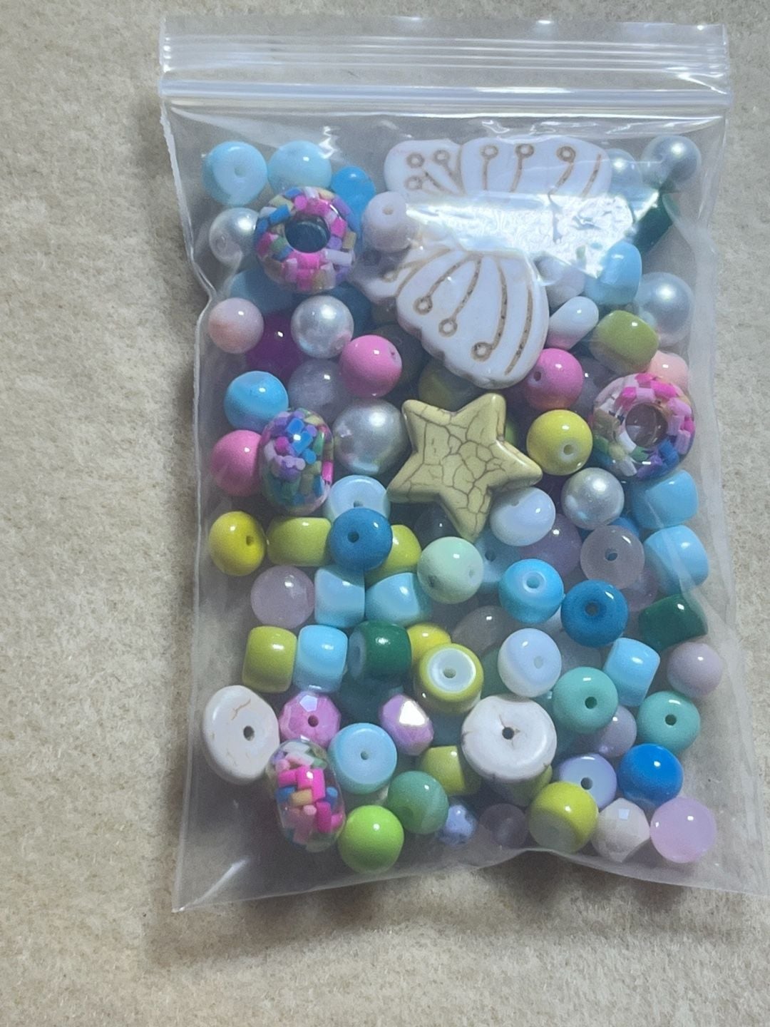 Assorted Craft Beads Mix Multi-Color Mixed Lot 2