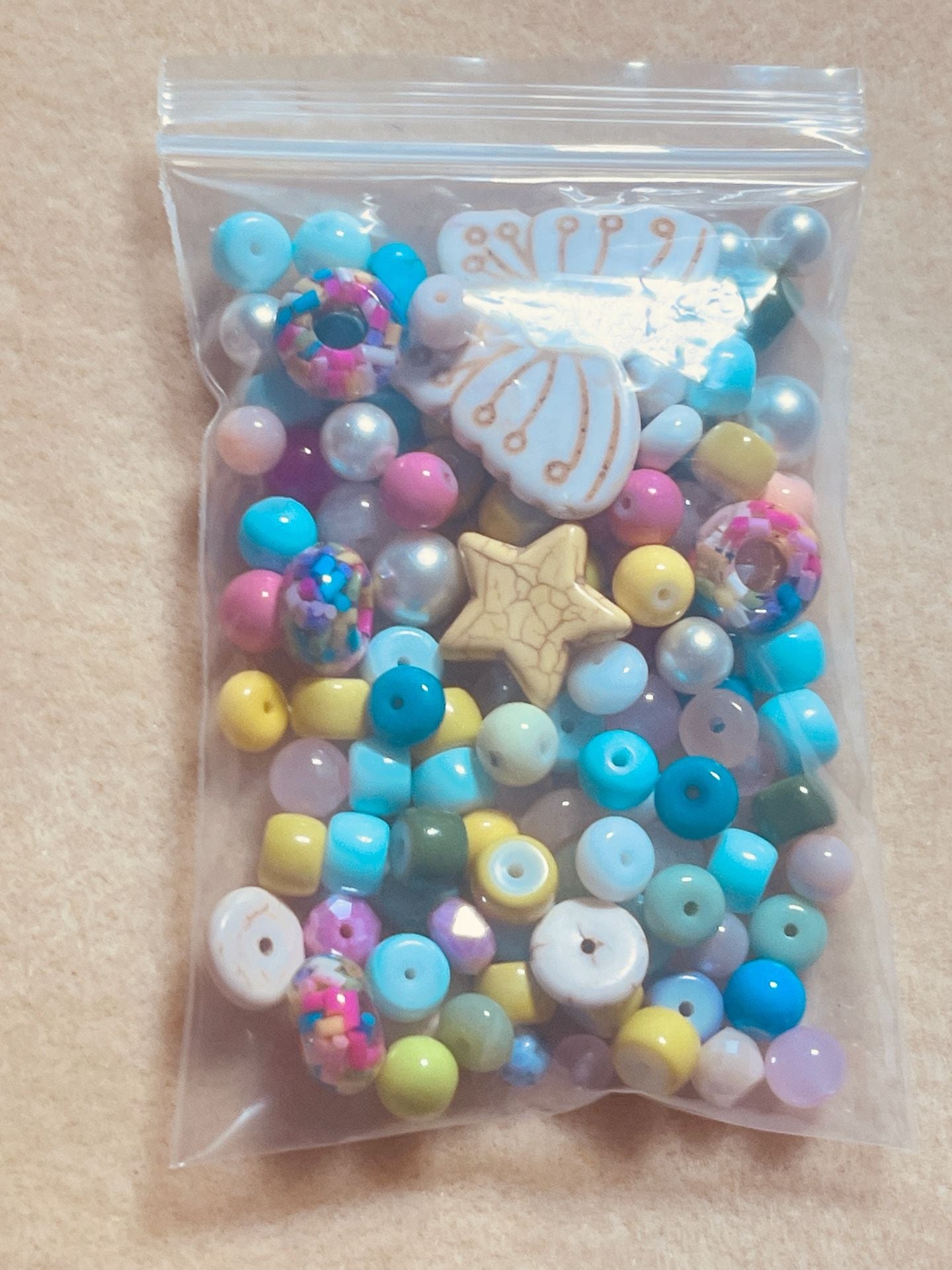 Assorted Craft Beads Mix Multi-Color Mixed Lot 3
