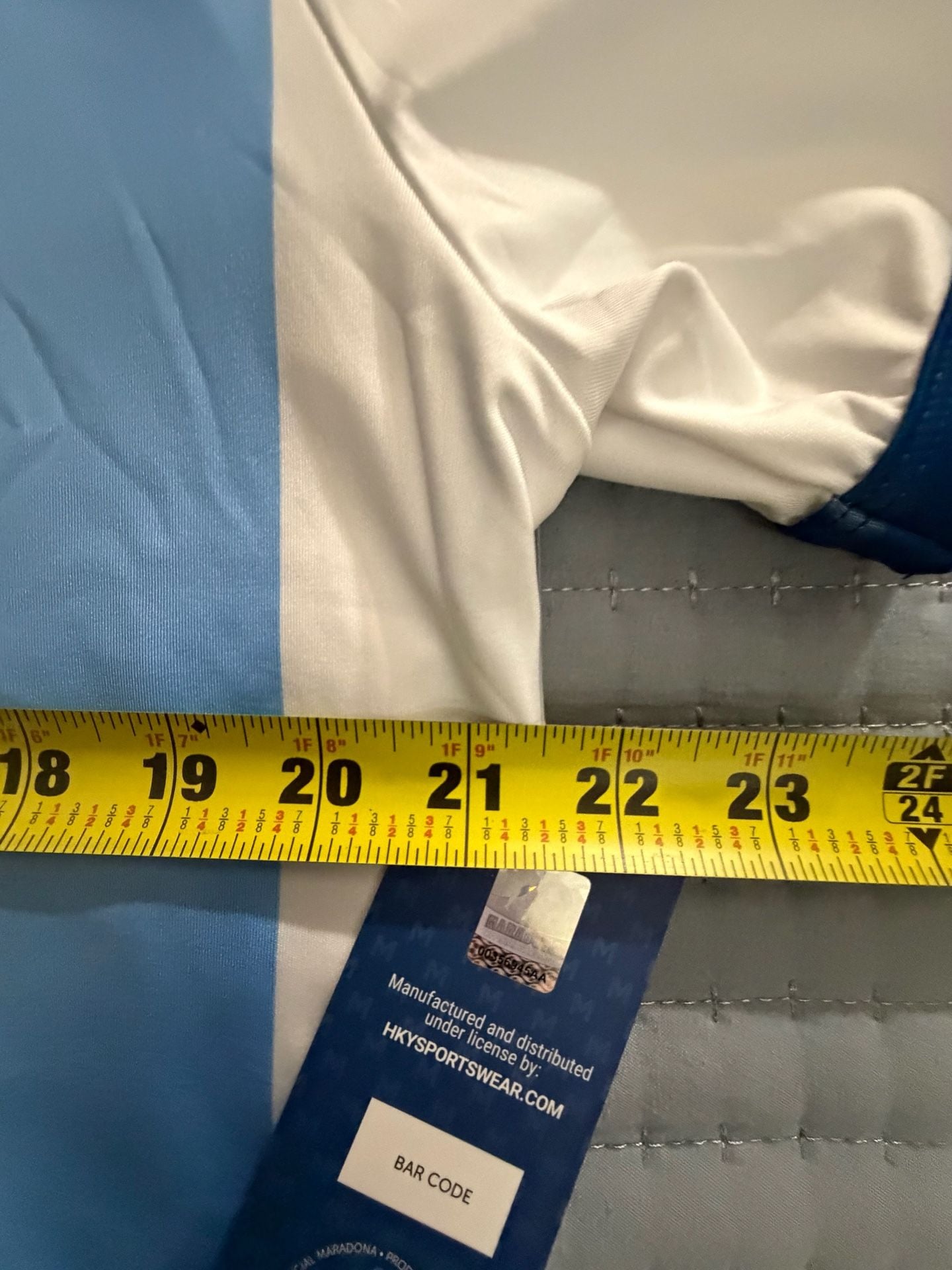 M10 Argentina Soccer Jersey Size Medium Blue White 4