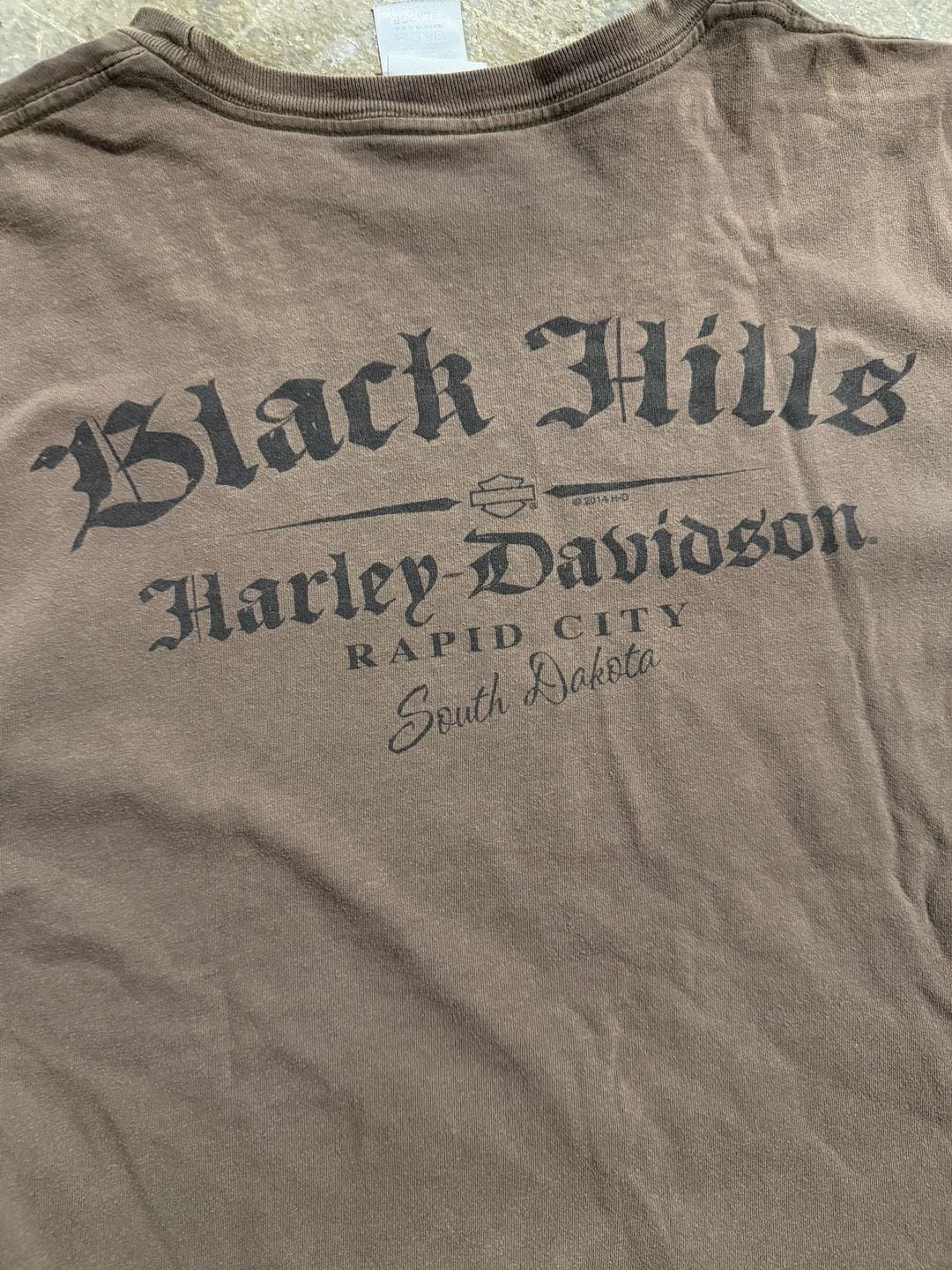 Harley Davidson Black Hills T-Shirt Size XL Brown Joker Graphic 6