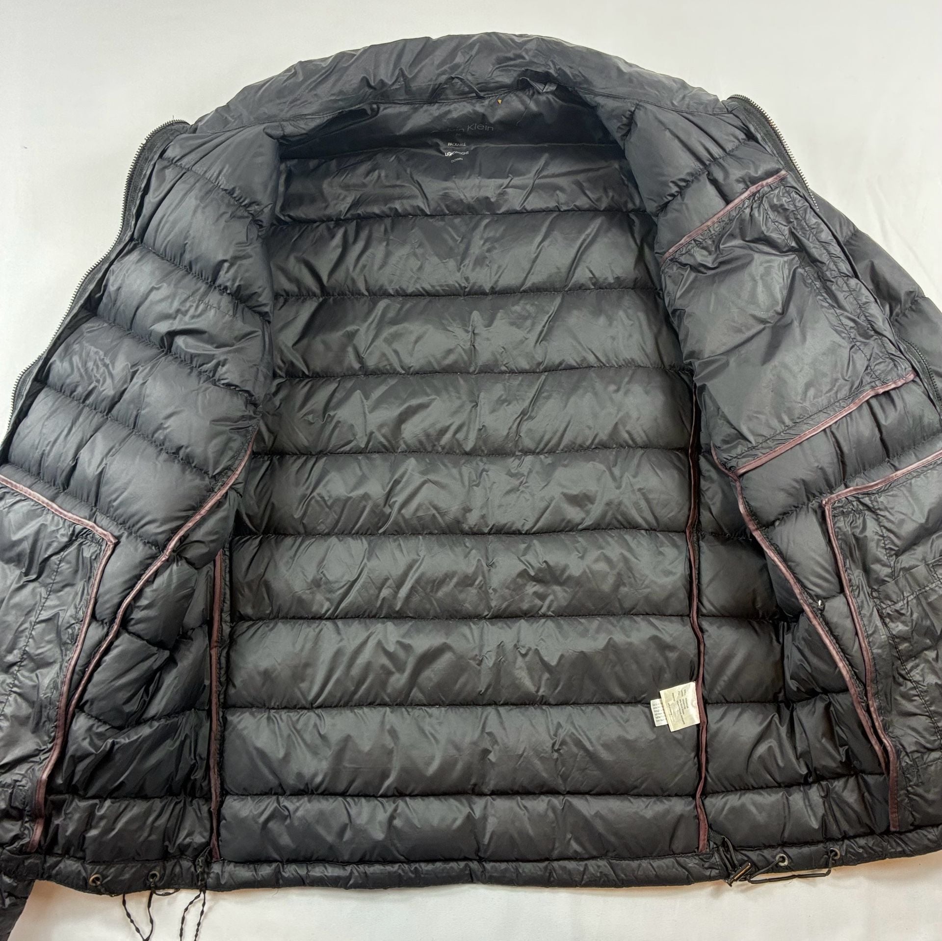 Calvin Klein Packable Lightweight Down Puffer Jacket Size M Black 7