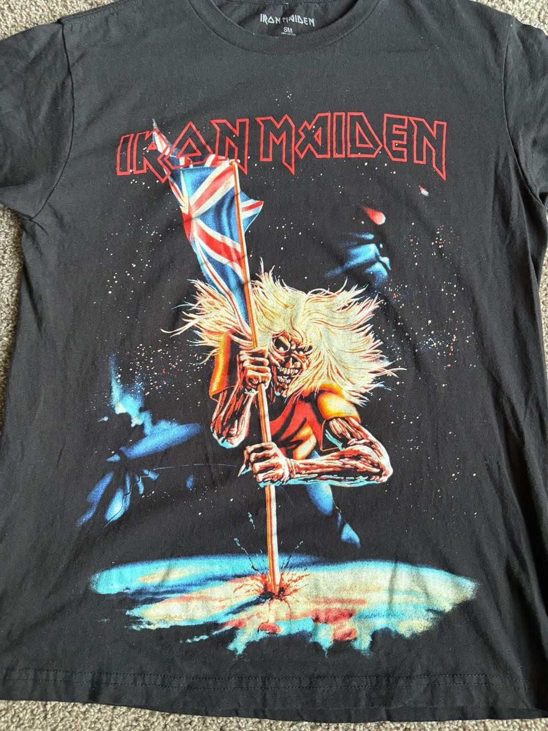 Iron Maiden T-Shirt Size S Black Band Graphic Tee 3