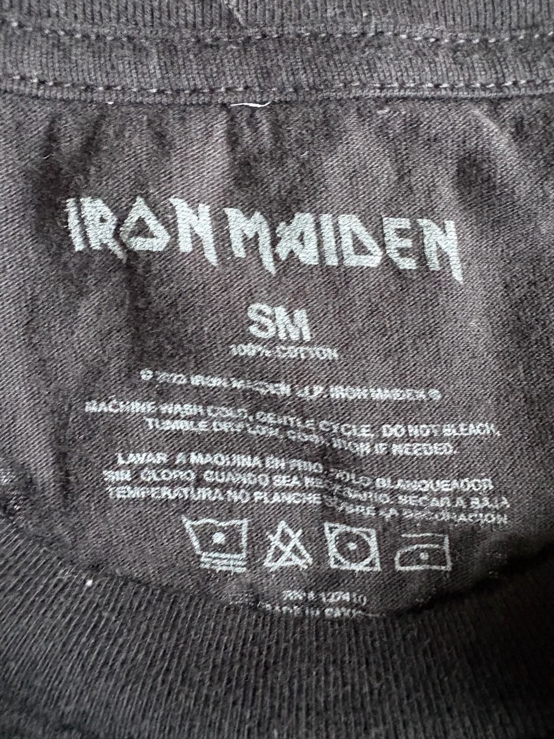 Iron Maiden T-Shirt Size S Black Band Graphic Tee 6