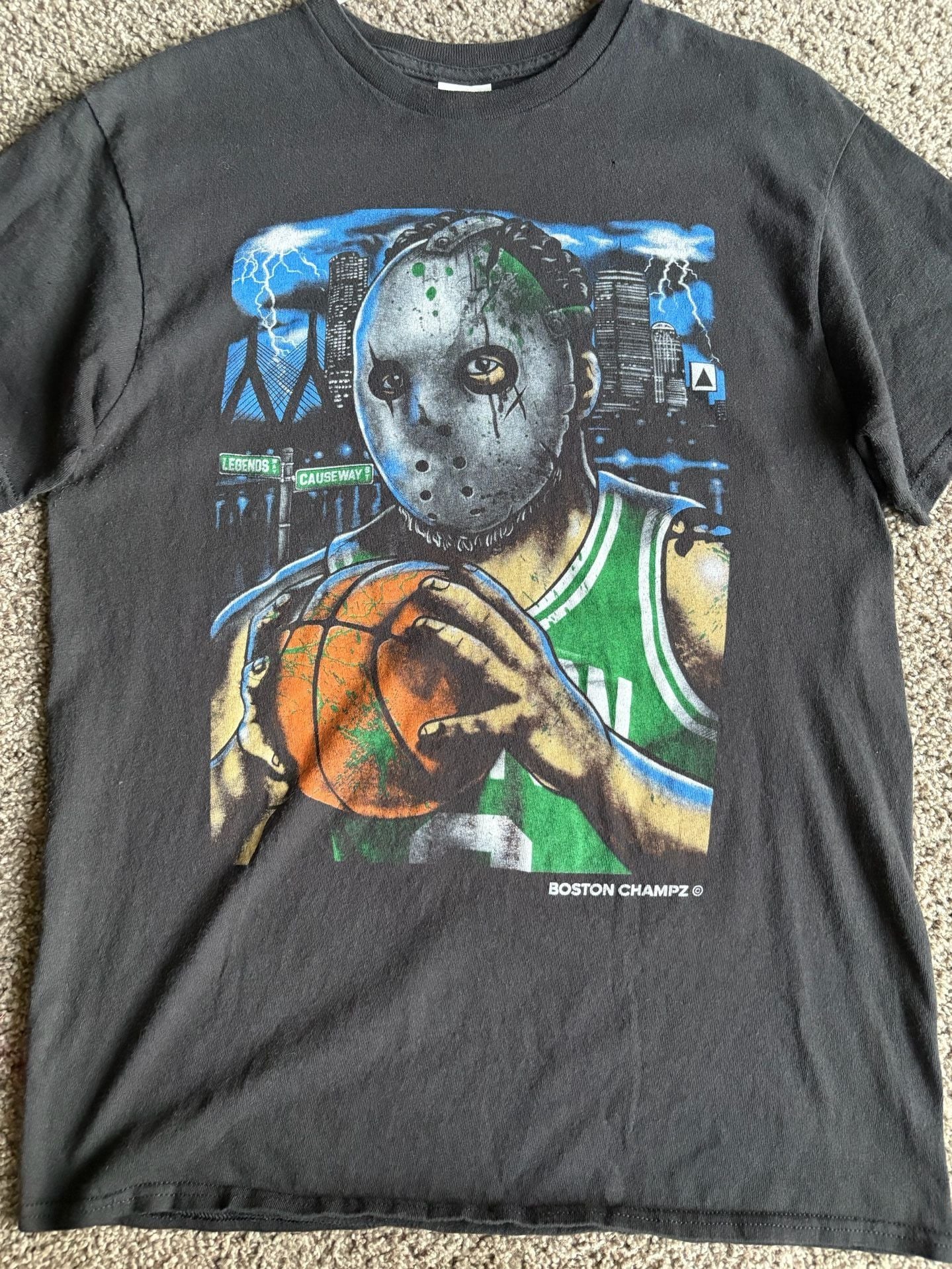 Boston Champz Jason Voorhees Basketball T-Shirt 4