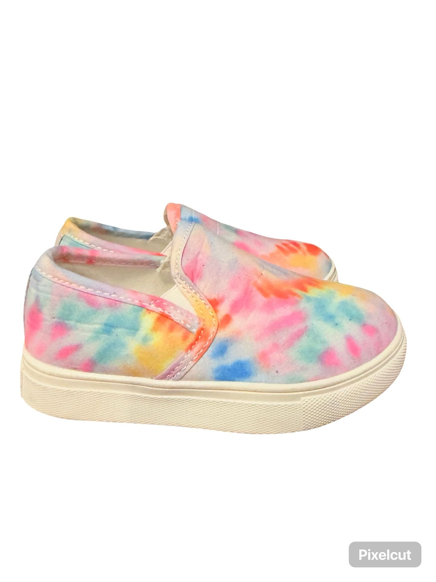 Tahari Slip-On Sneakers Size 7 Multi Tie-Dye Girls 4