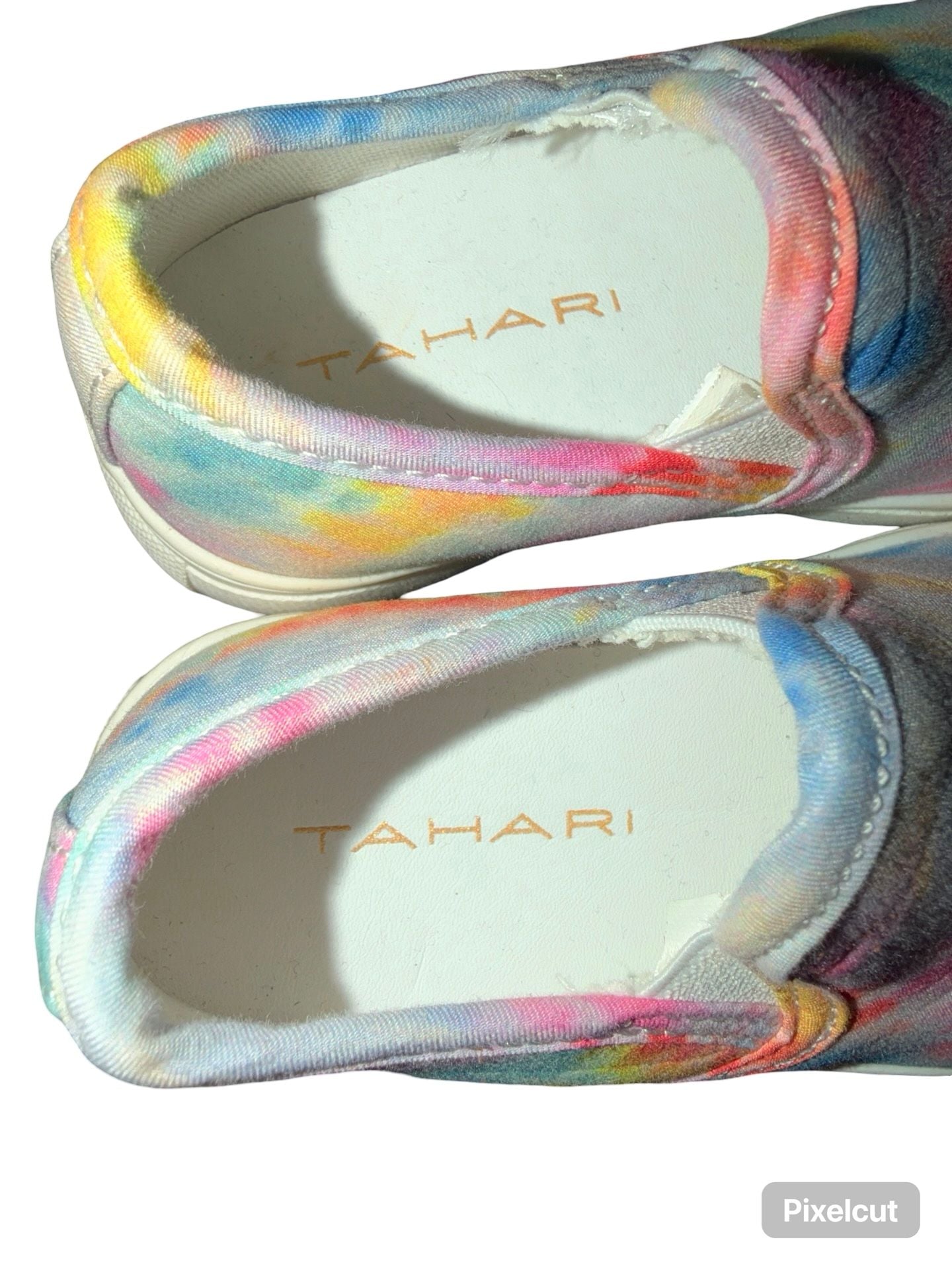 Tahari Slip-On Sneakers Size 7 Multi Tie-Dye Girls 5