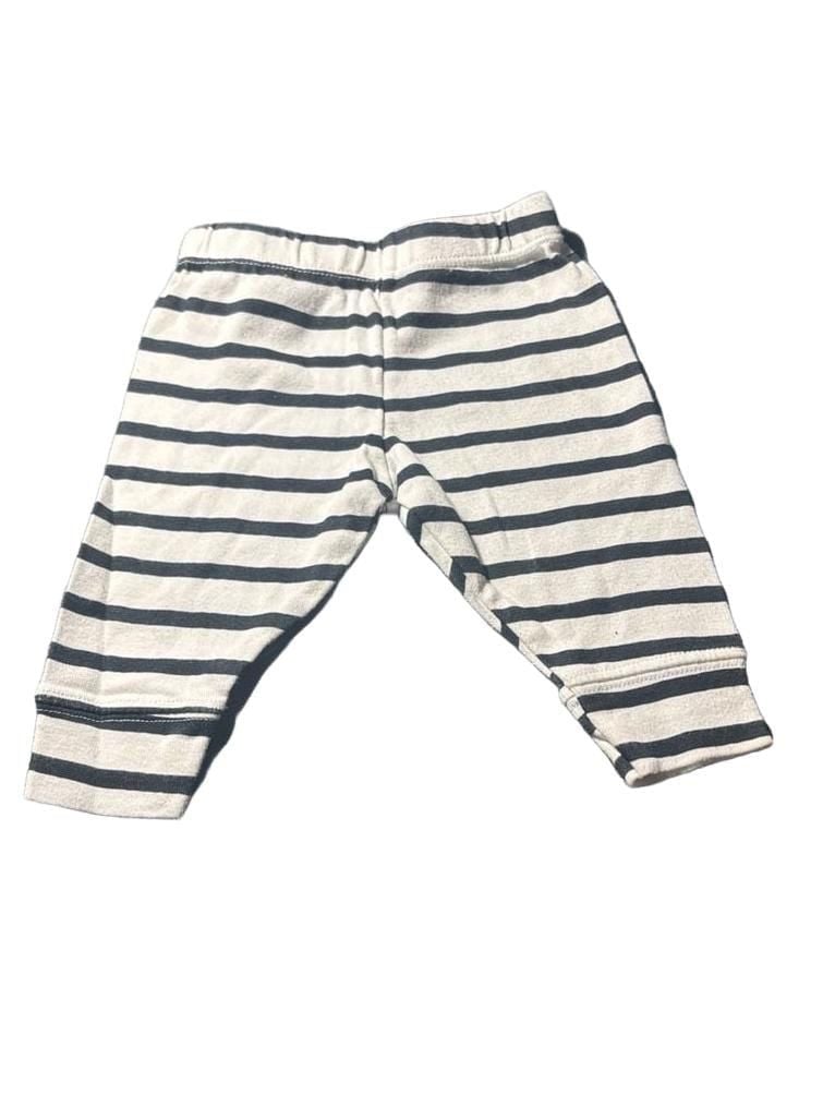 Cloud Island Baby Striped Pants Newborn 0M Black White 2
