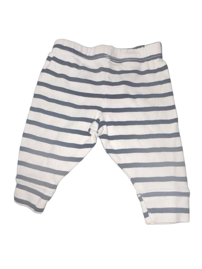 Cloud Island Baby Striped Pants Newborn 0M Black White 7