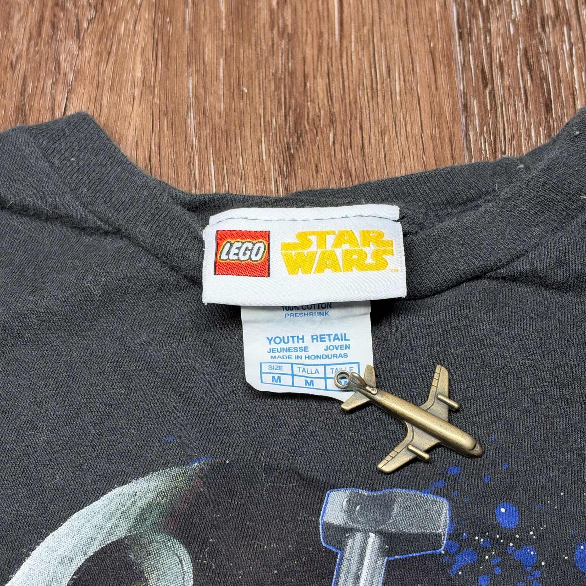 Vintage LEGO Star Wars Graphic T-Shirt Youth Size M Black 2