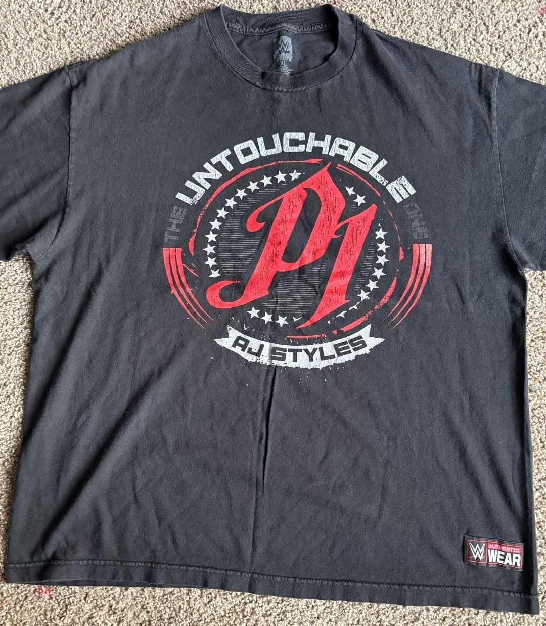 WWE AJ Styles The Untouchable T-Shirt Size XL 3