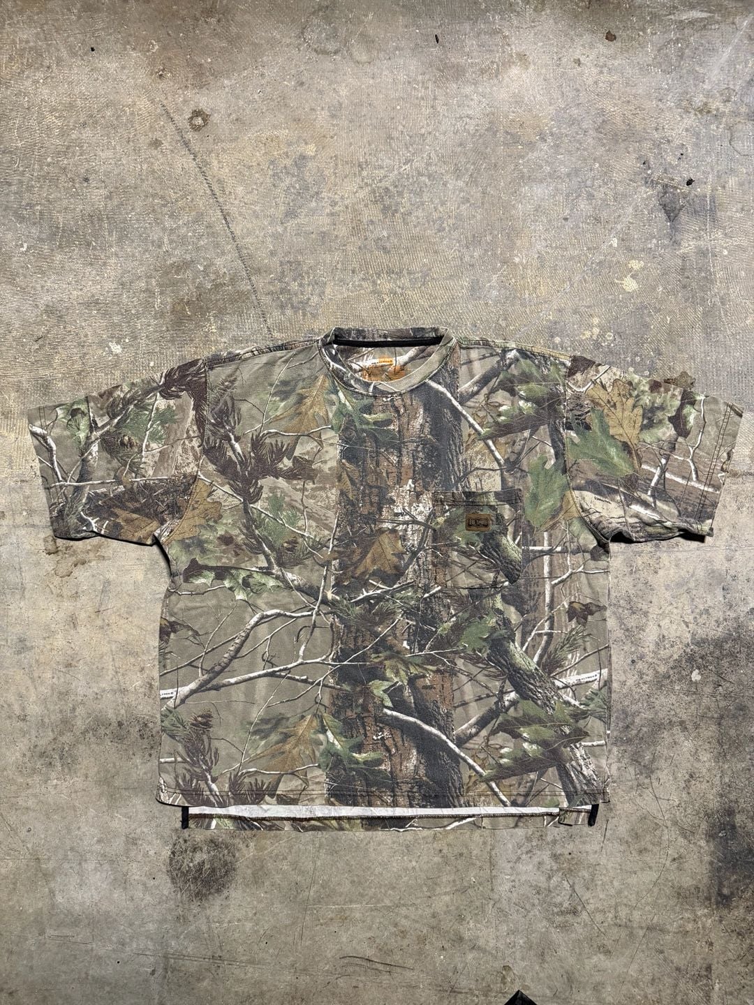 Big Smith Camo Pocket T-Shirt Size 2X Realtree Tree Bark 2