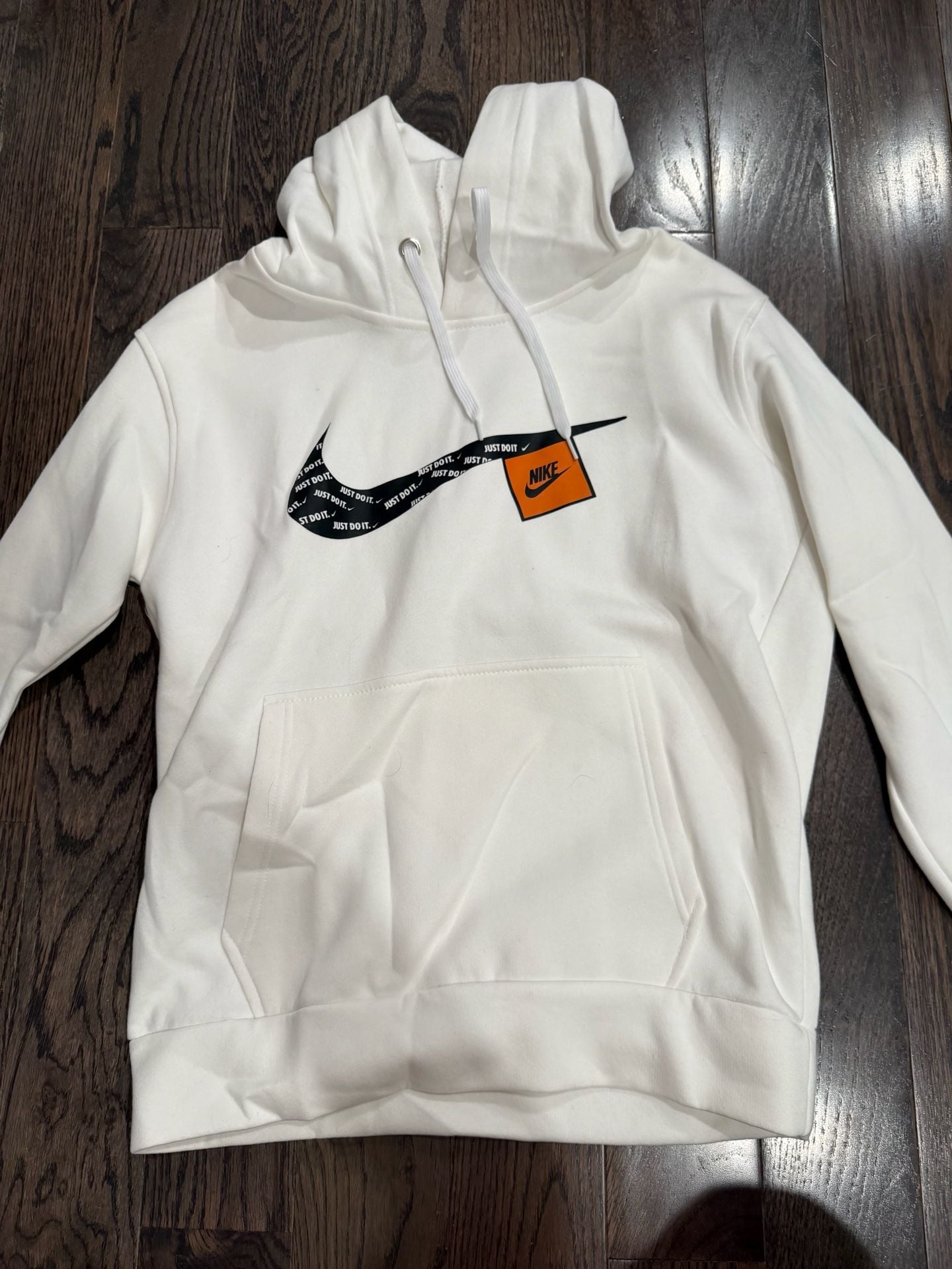 Nike Just Do It Hoodie Size L White 2