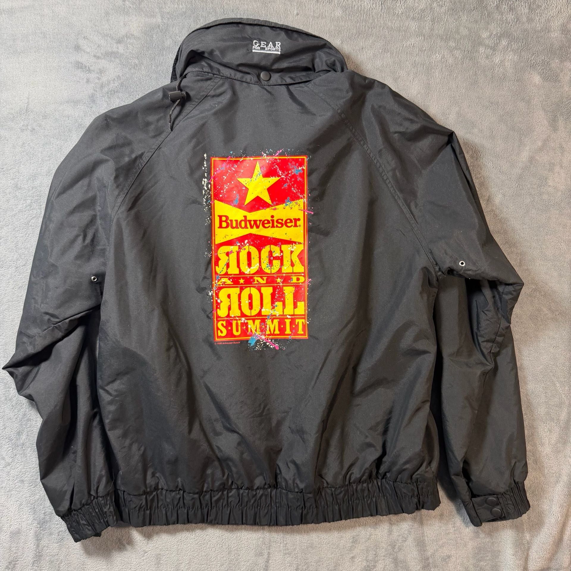 1990 The Rolling Stones "Urban Jungle" Tour x Budweiser Rock Roll Summit Jacket 2