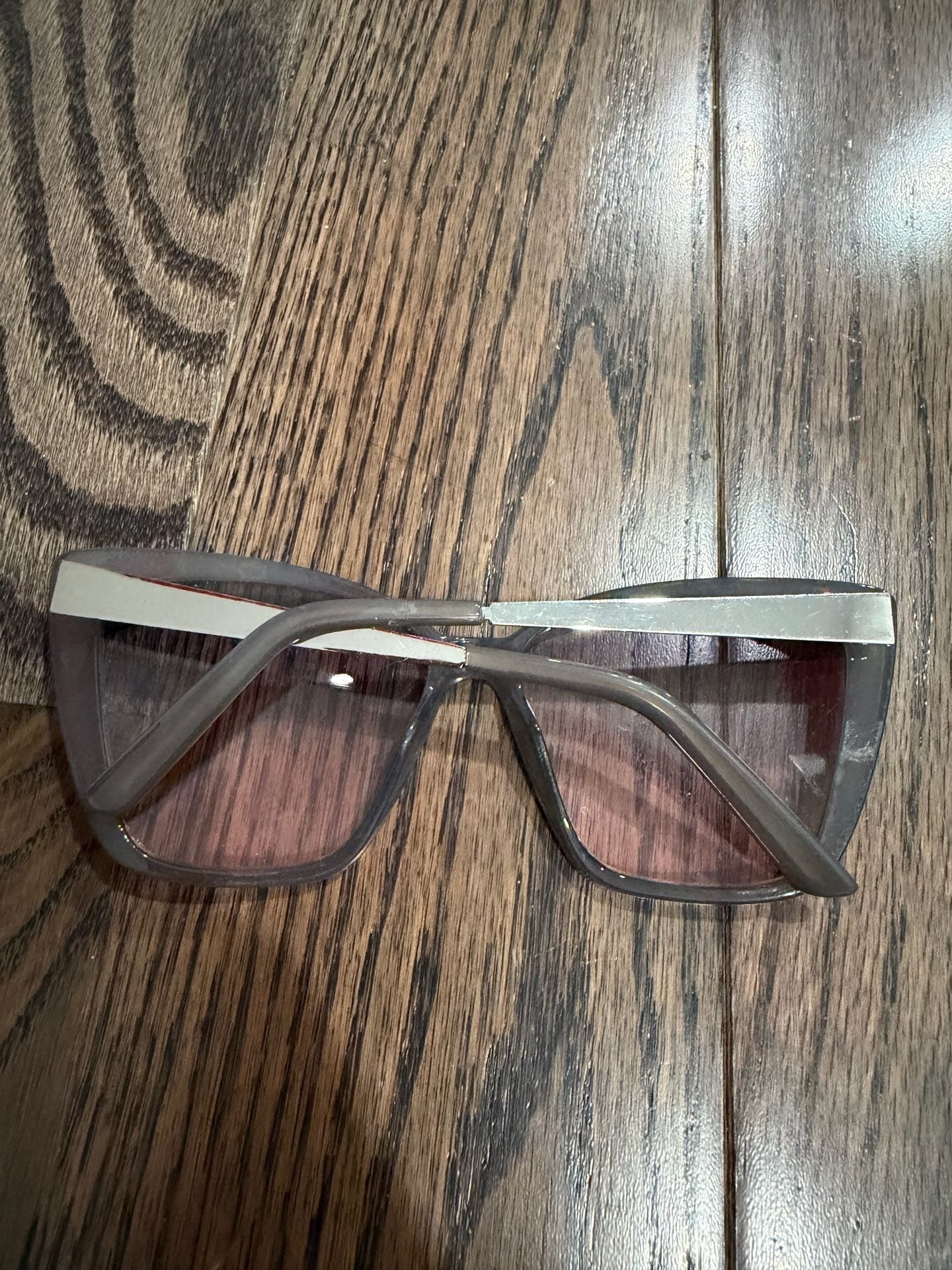 Unbranded Cat Eye Sunglasses Gray Pink Gradient 3