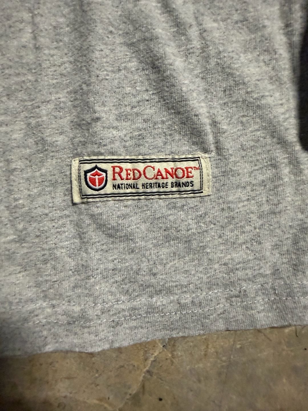 Red Canoe Boeing B-17 Flying Fortress Long Sleeve Shirt Size S Gray 4